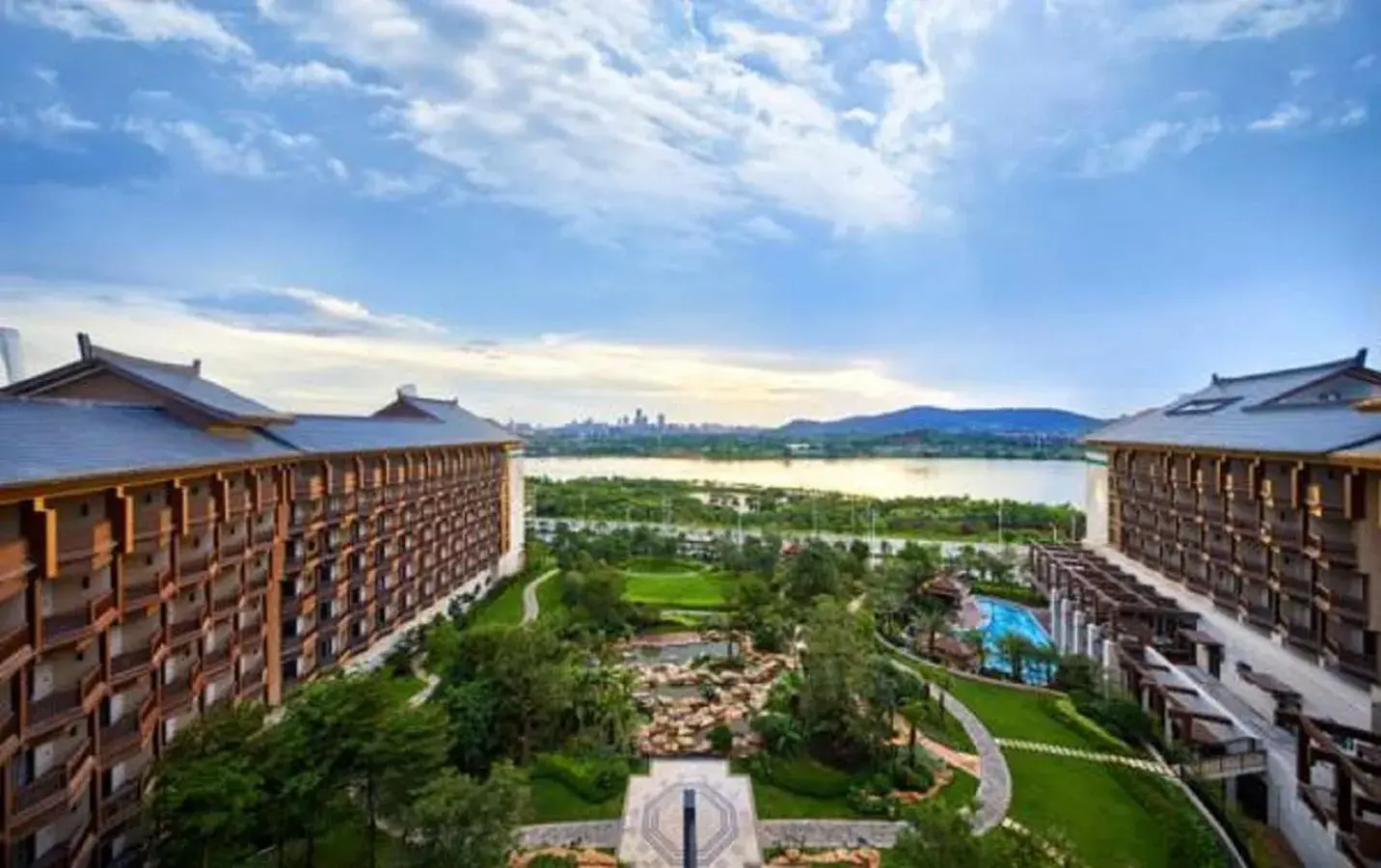 River view in Wanda Realm Resort Nanning River view in Wanda Realm Resort Nanning