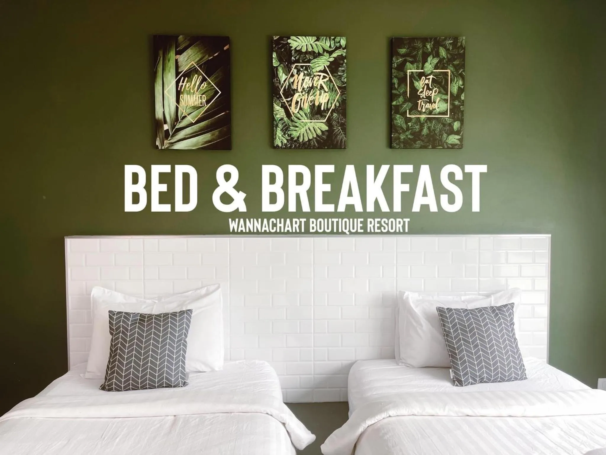 Bed in Wannachart Boutique Resort