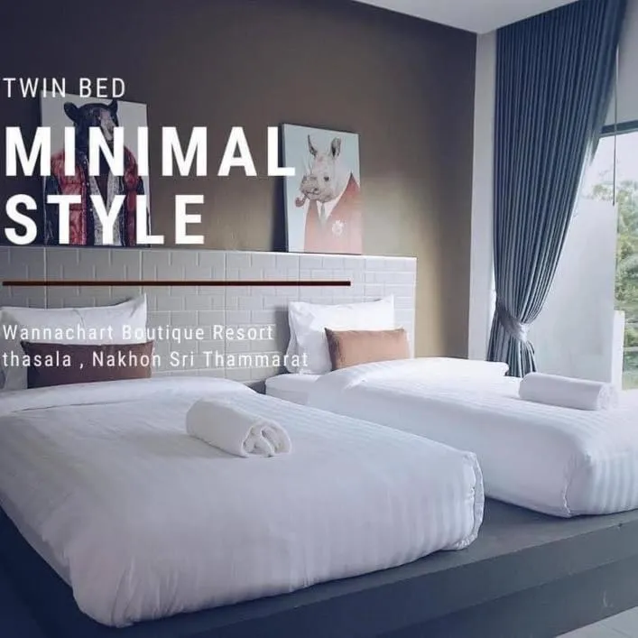 Bed in Wannachart Boutique Resort