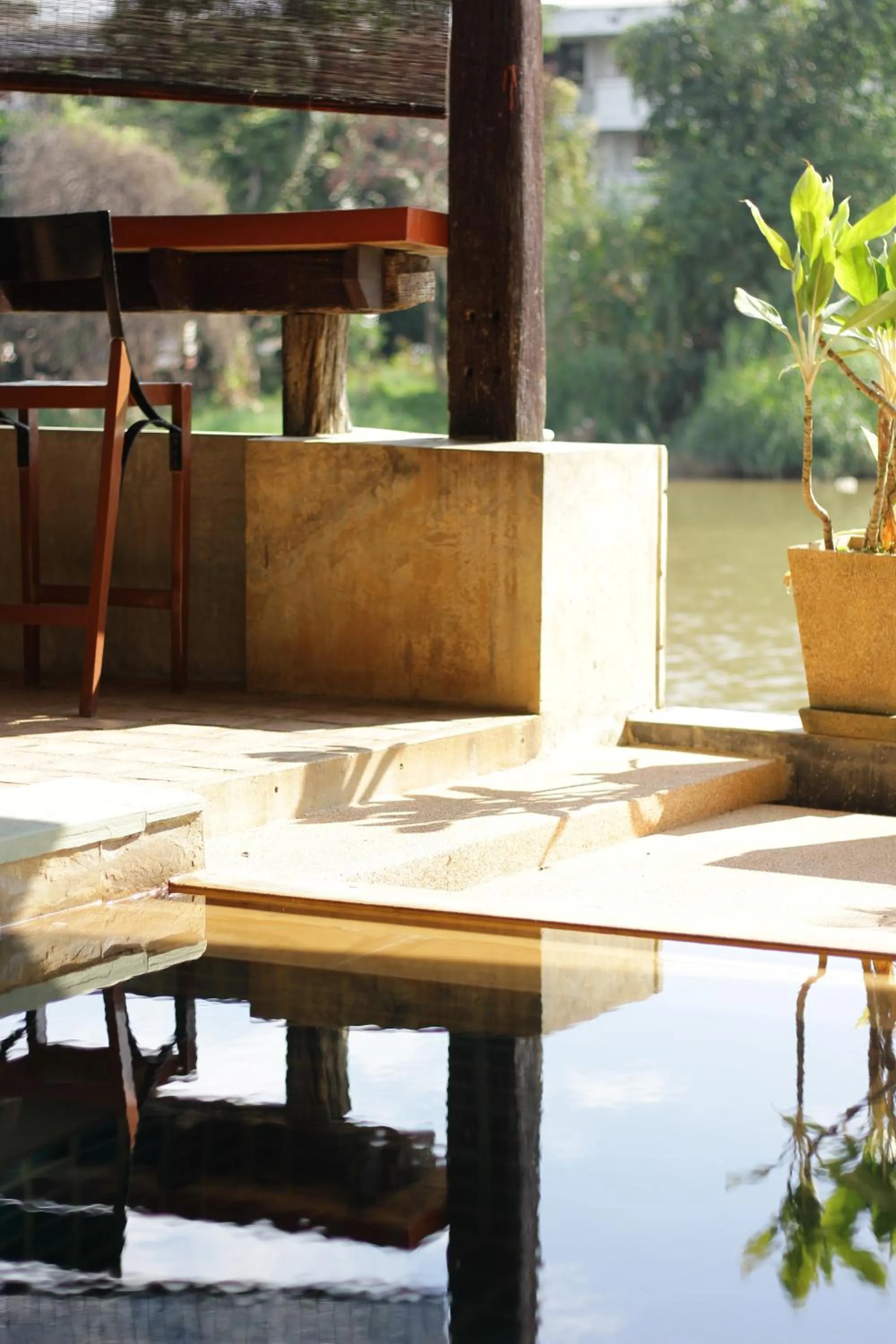 Patio in Tolani Riverside Villa