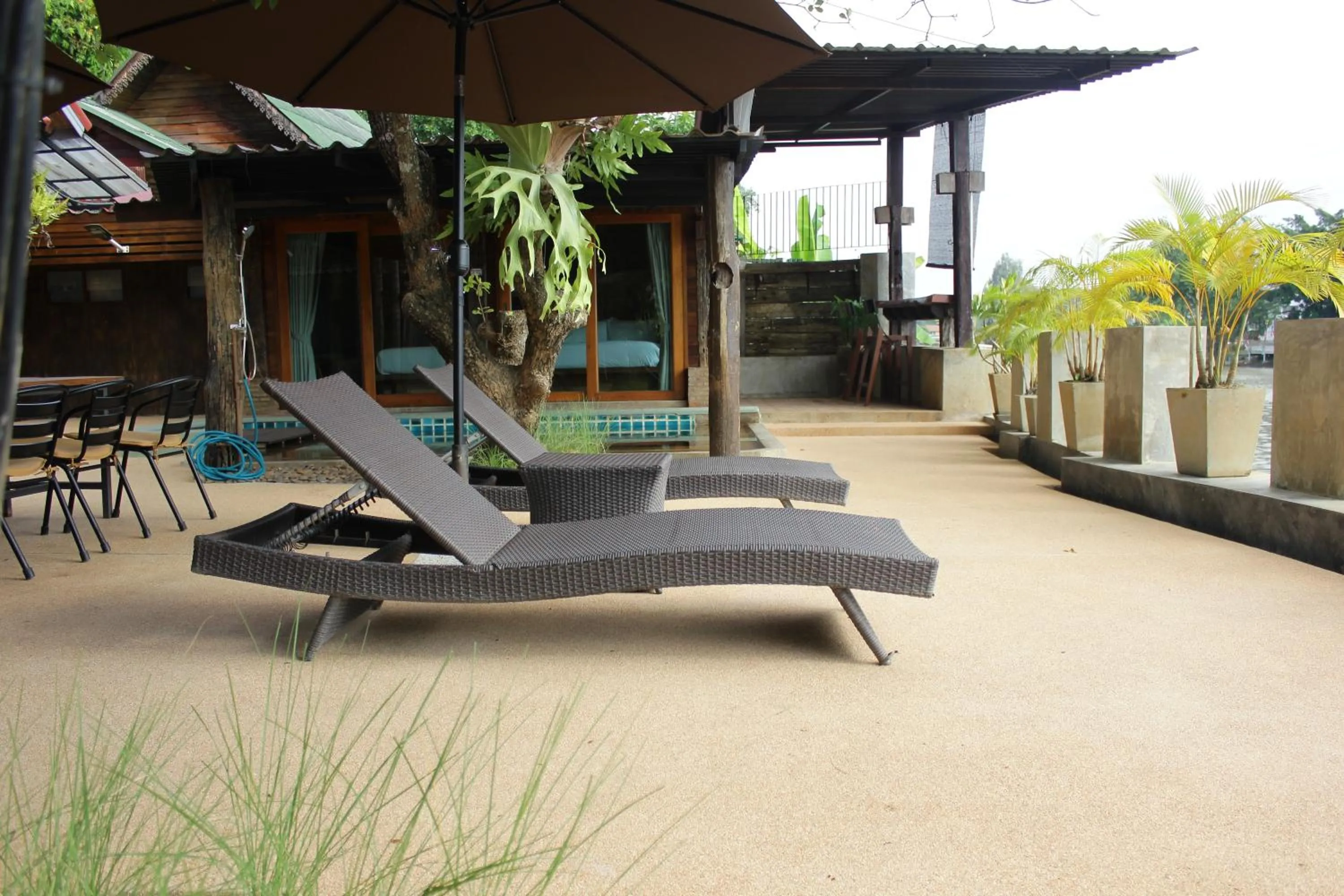 Patio in Tolani Riverside Villa