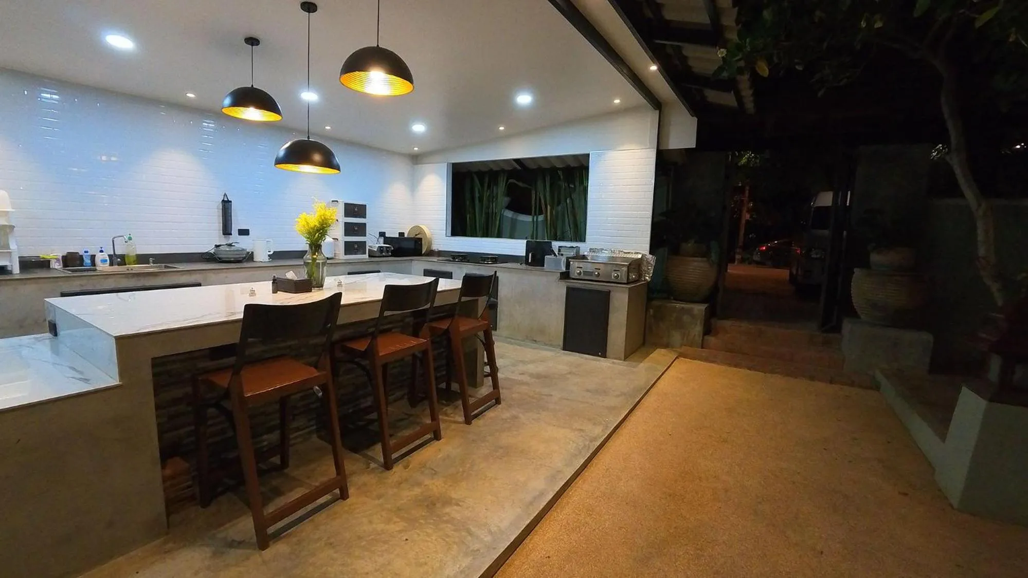 Kitchen or kitchenette in Tolani Riverside Villa