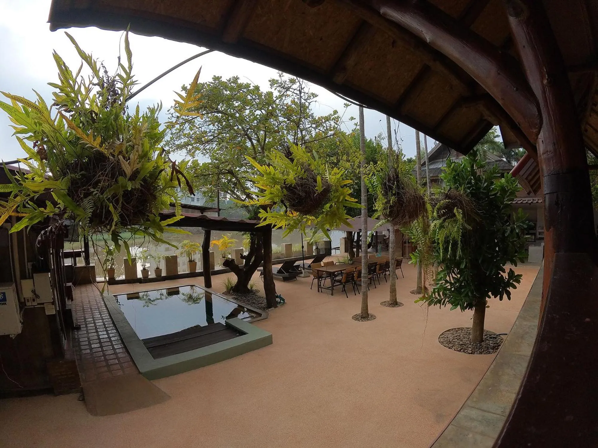 Patio in Tolani Riverside Villa