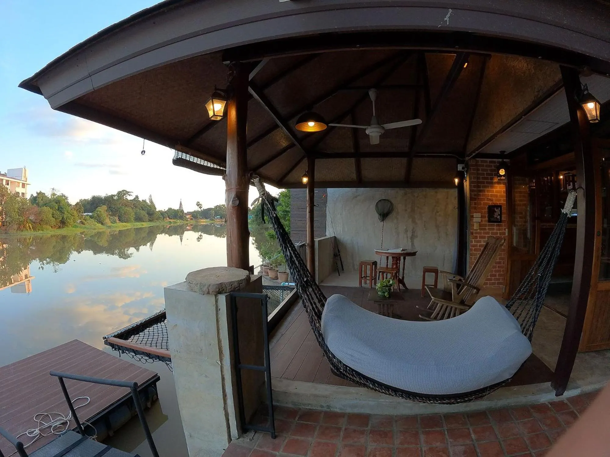 Patio in Tolani Riverside Villa