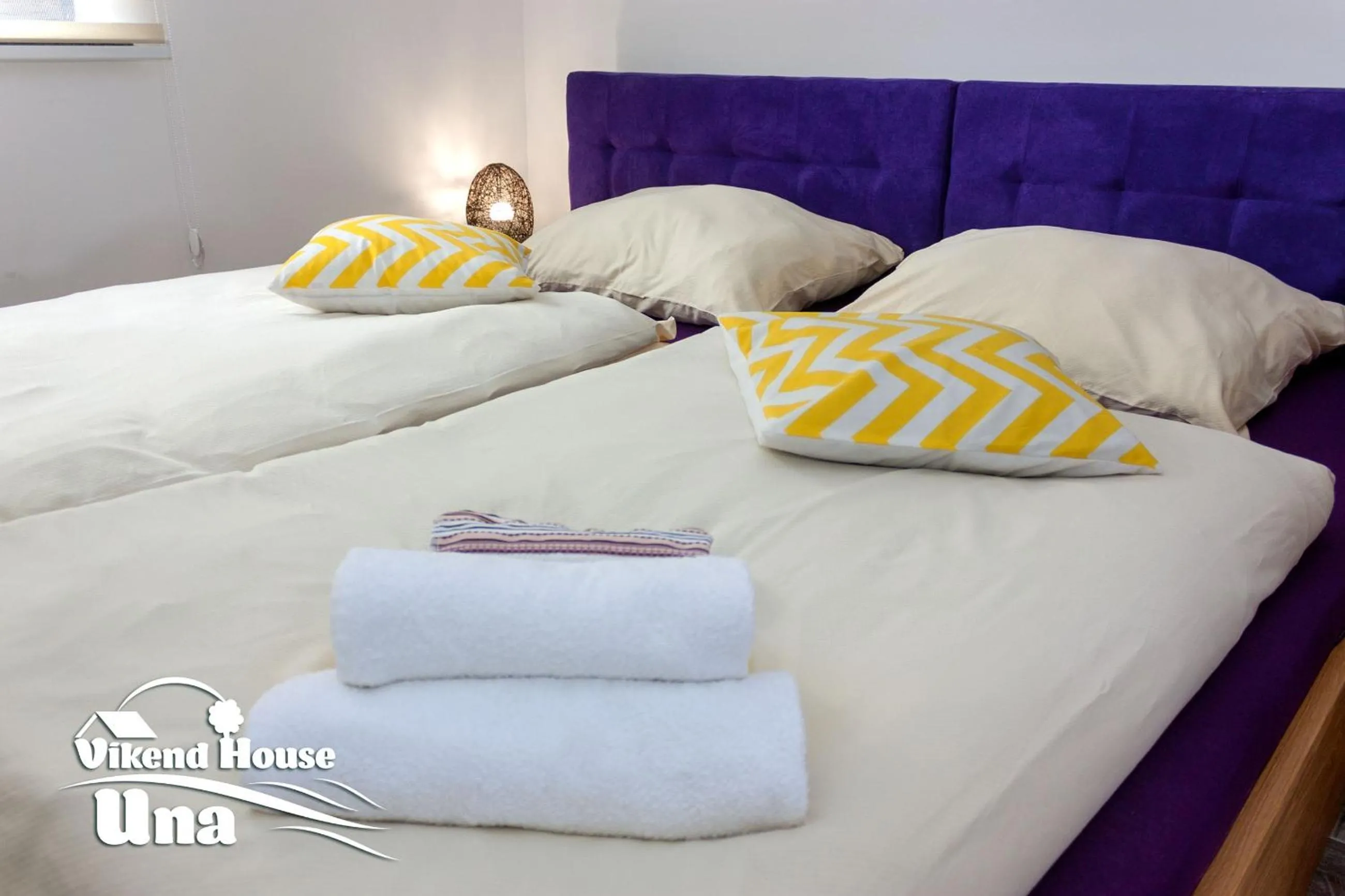 Decorative detail, Bed in Apartment Vila Tara