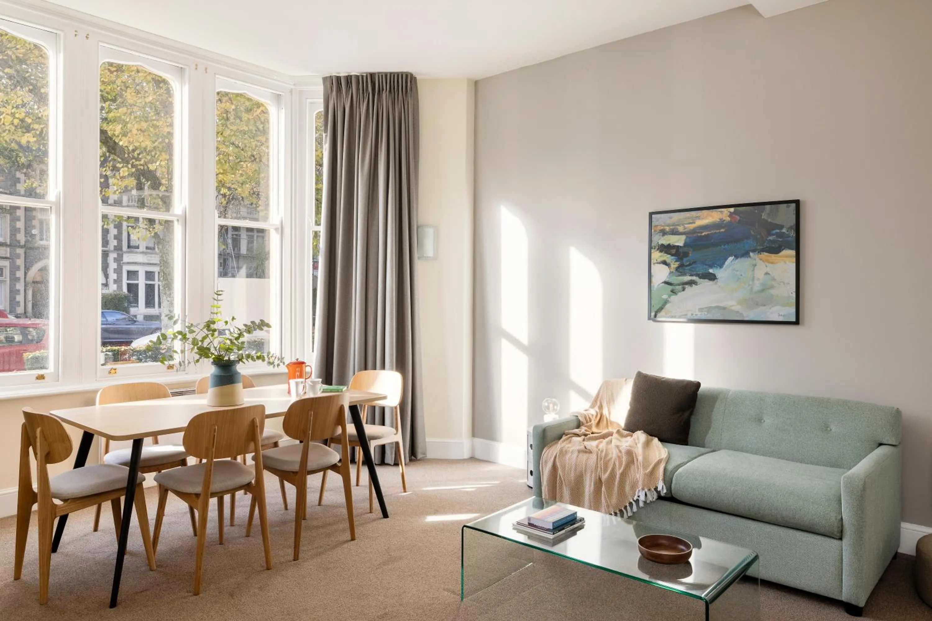 Living room in SACO Cardiff Cathedral Road