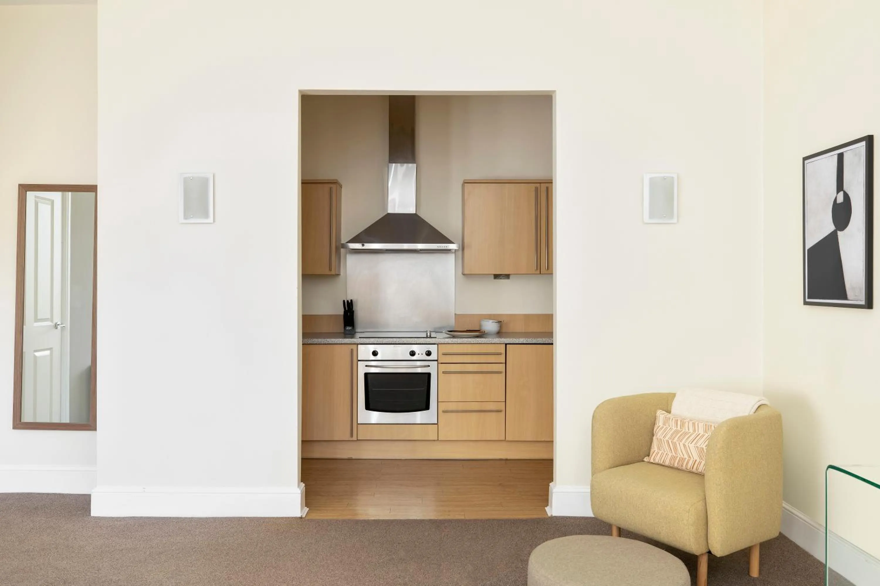 Living room in SACO Cardiff Cathedral Road