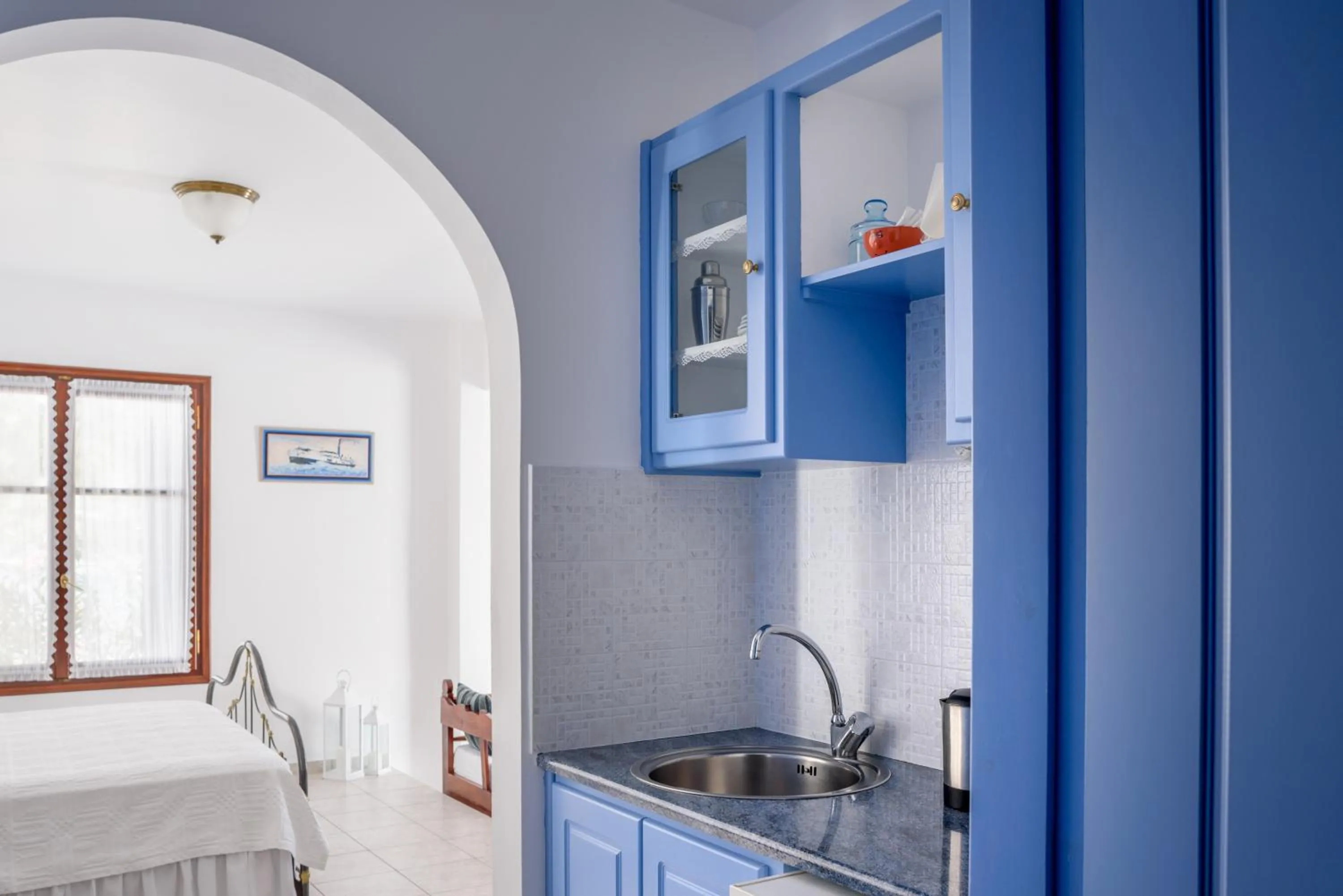 Kitchen or kitchenette in Villa Notos