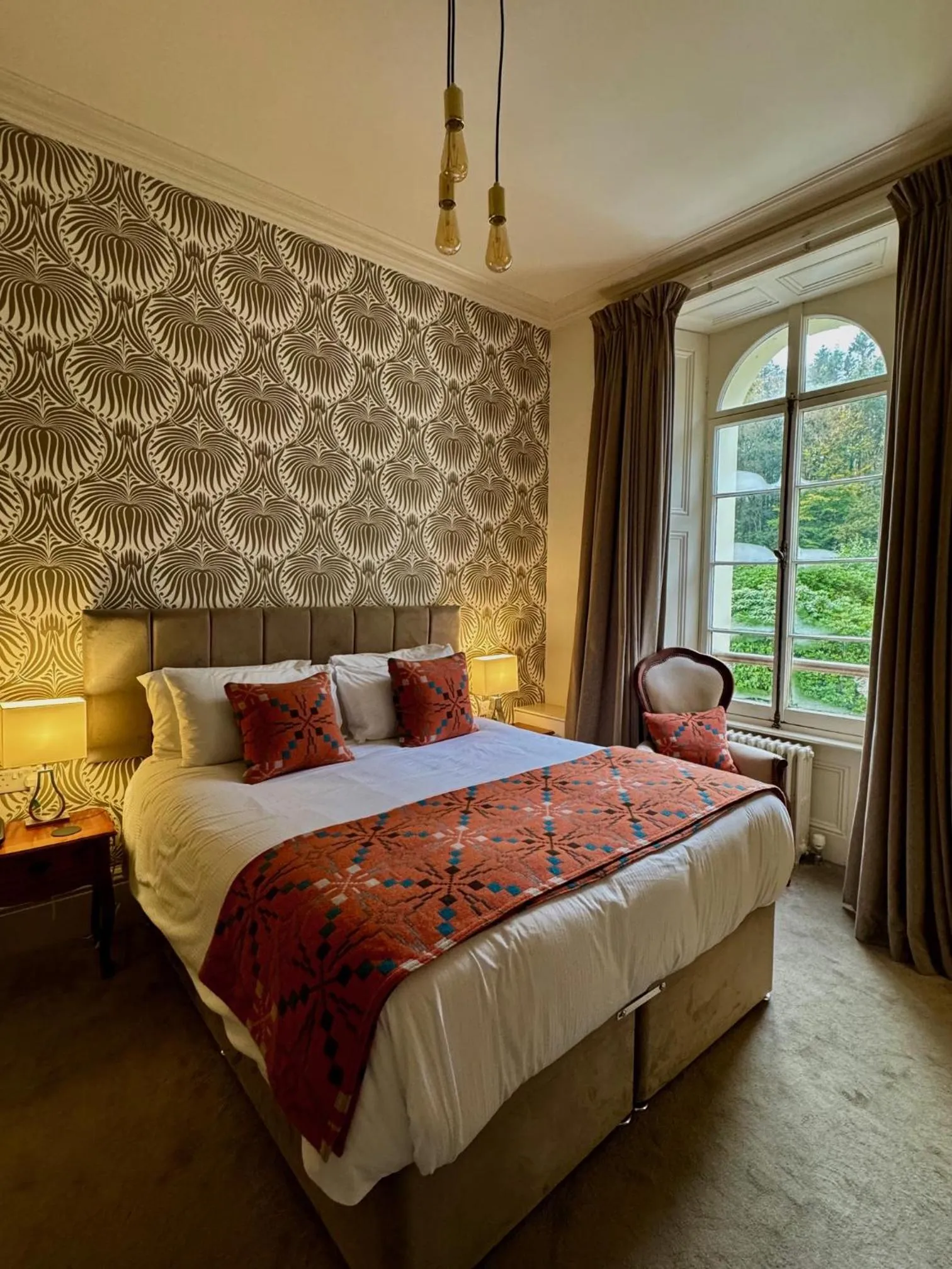 Bed in The Falcondale Country House Hotel
