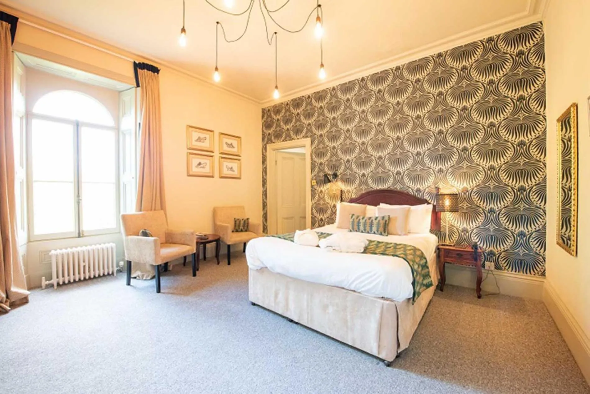 Bed in The Falcondale Country House Hotel