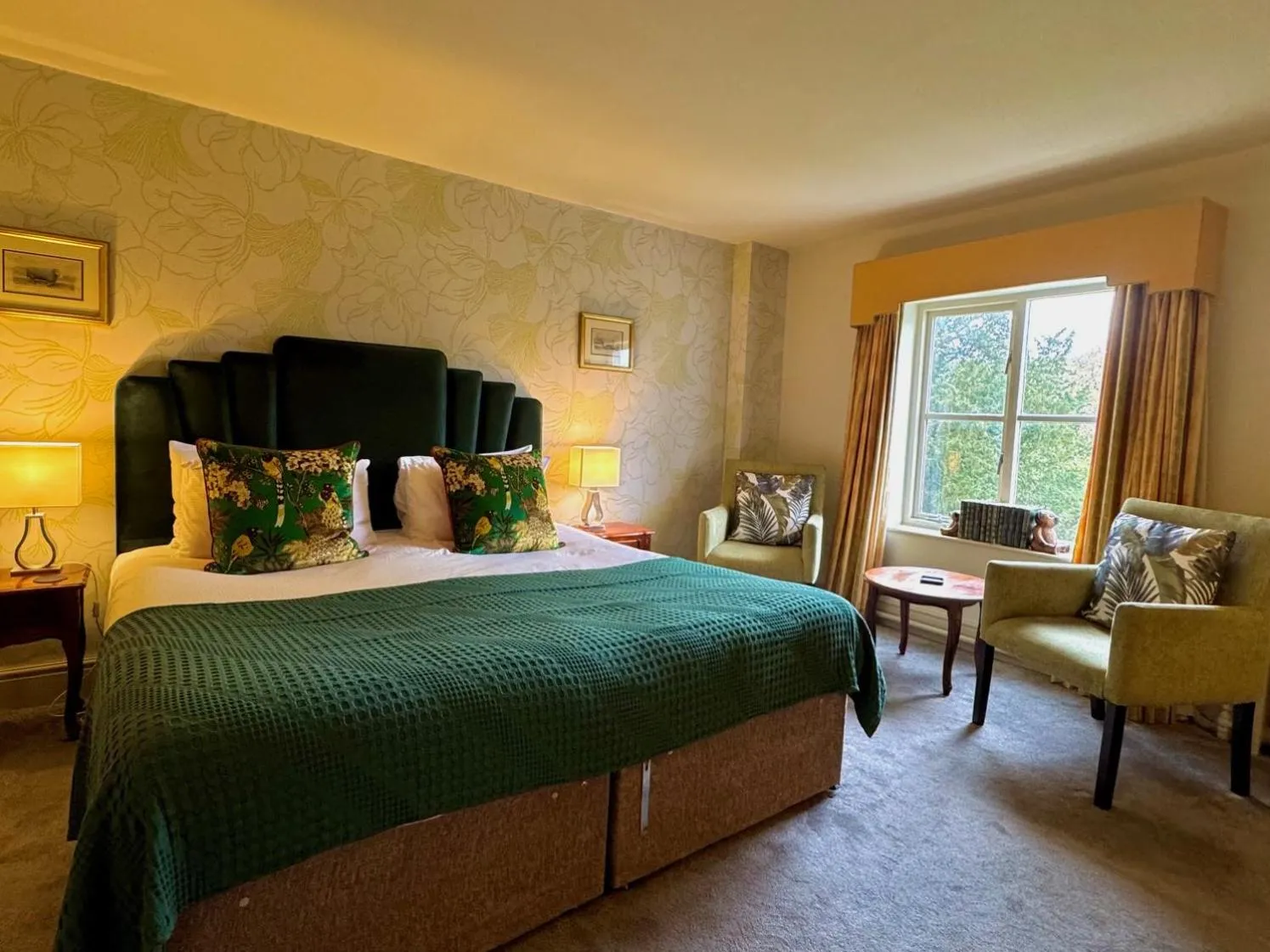 Bed in The Falcondale Country House Hotel