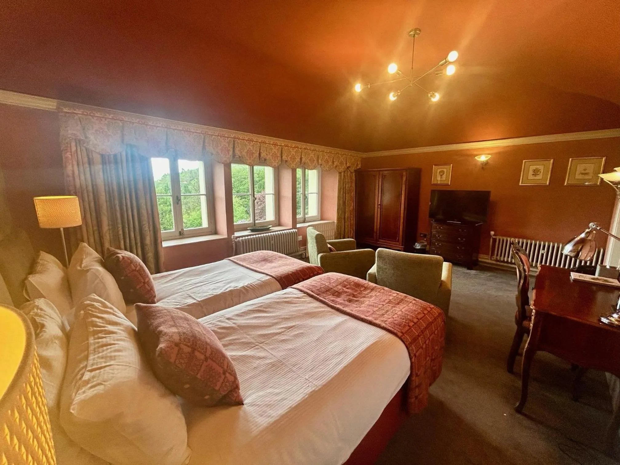 Bed in The Falcondale Country House Hotel