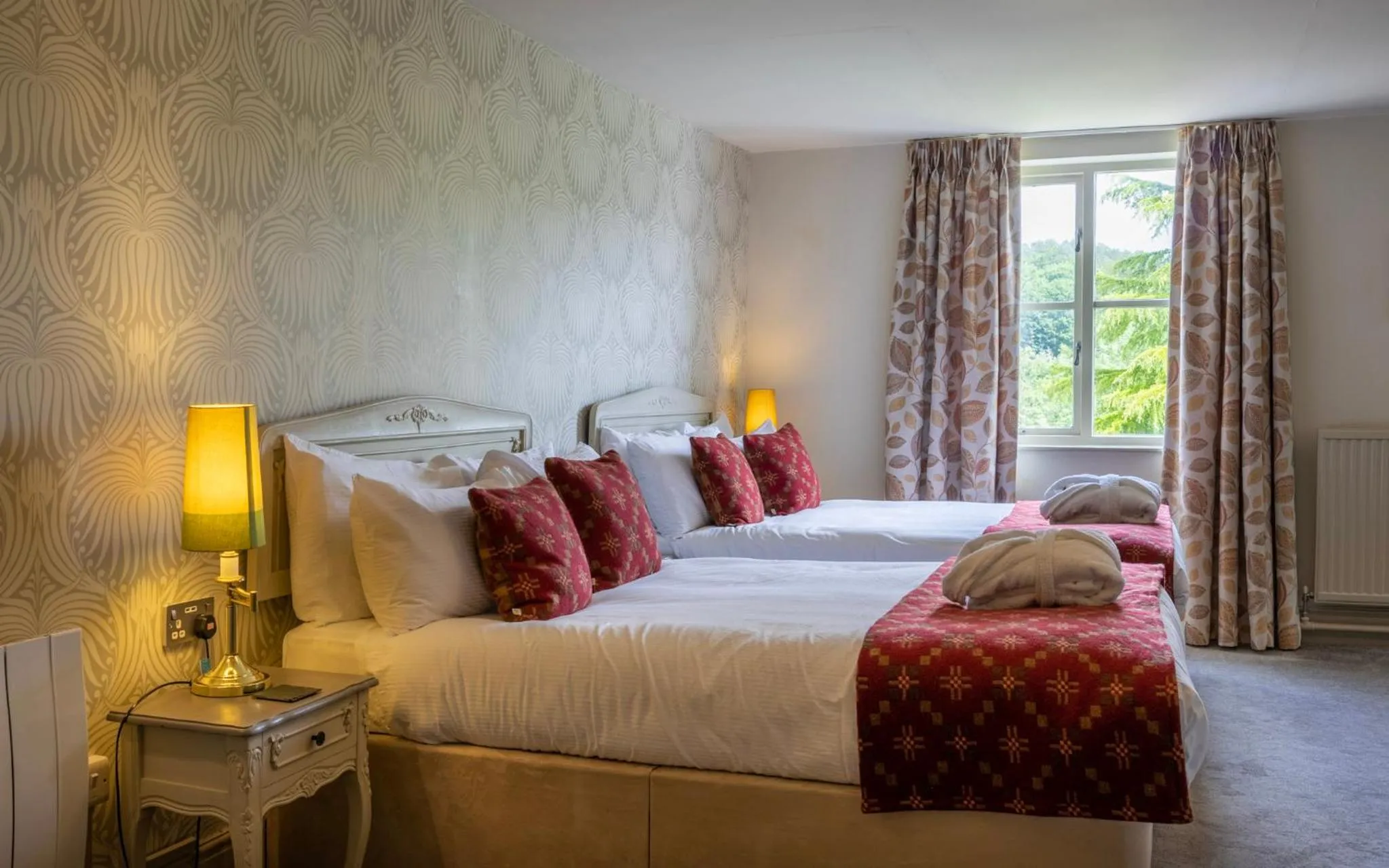 Bed in The Falcondale Country House Hotel