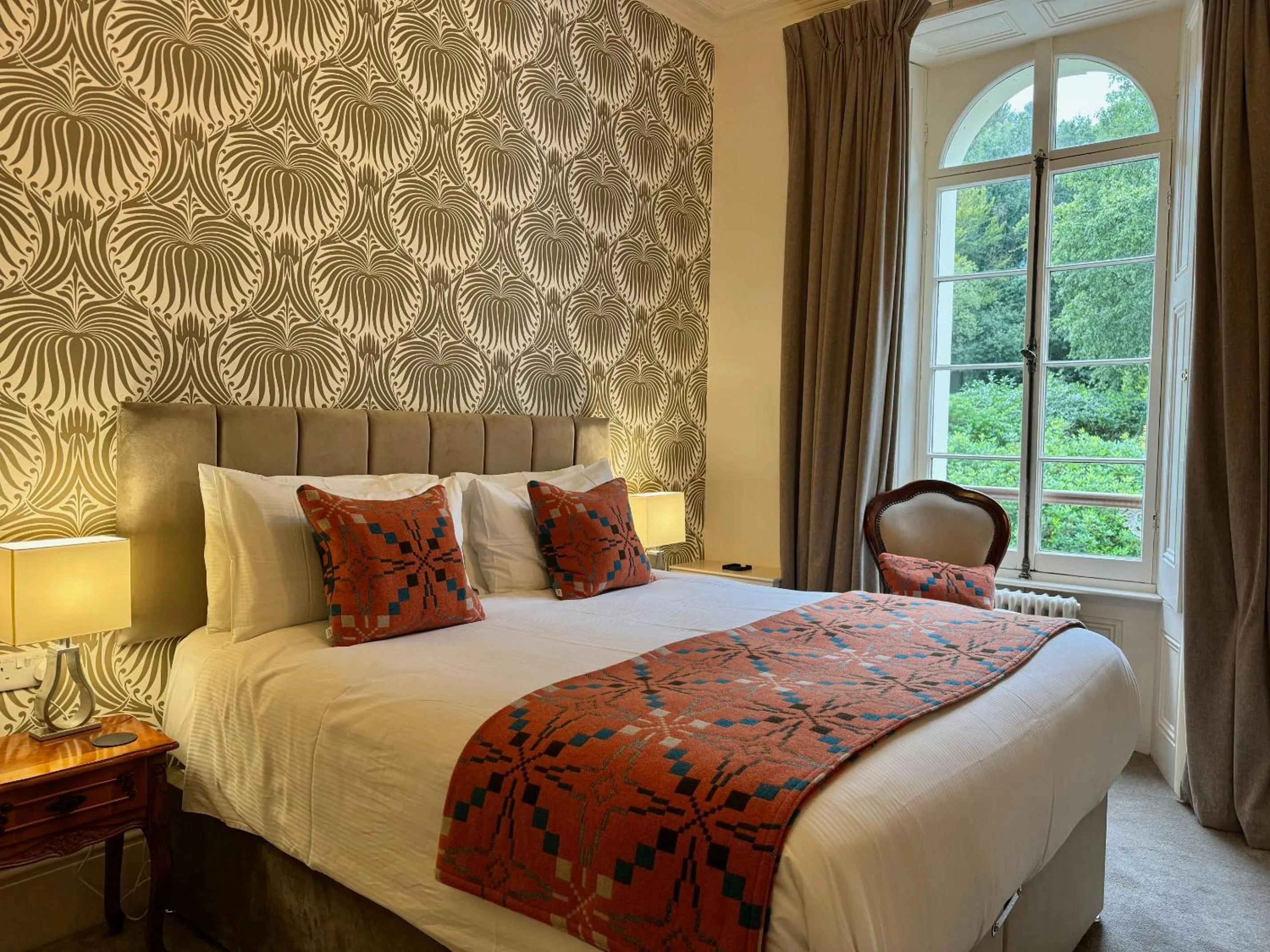 Bed in The Falcondale Country House Hotel