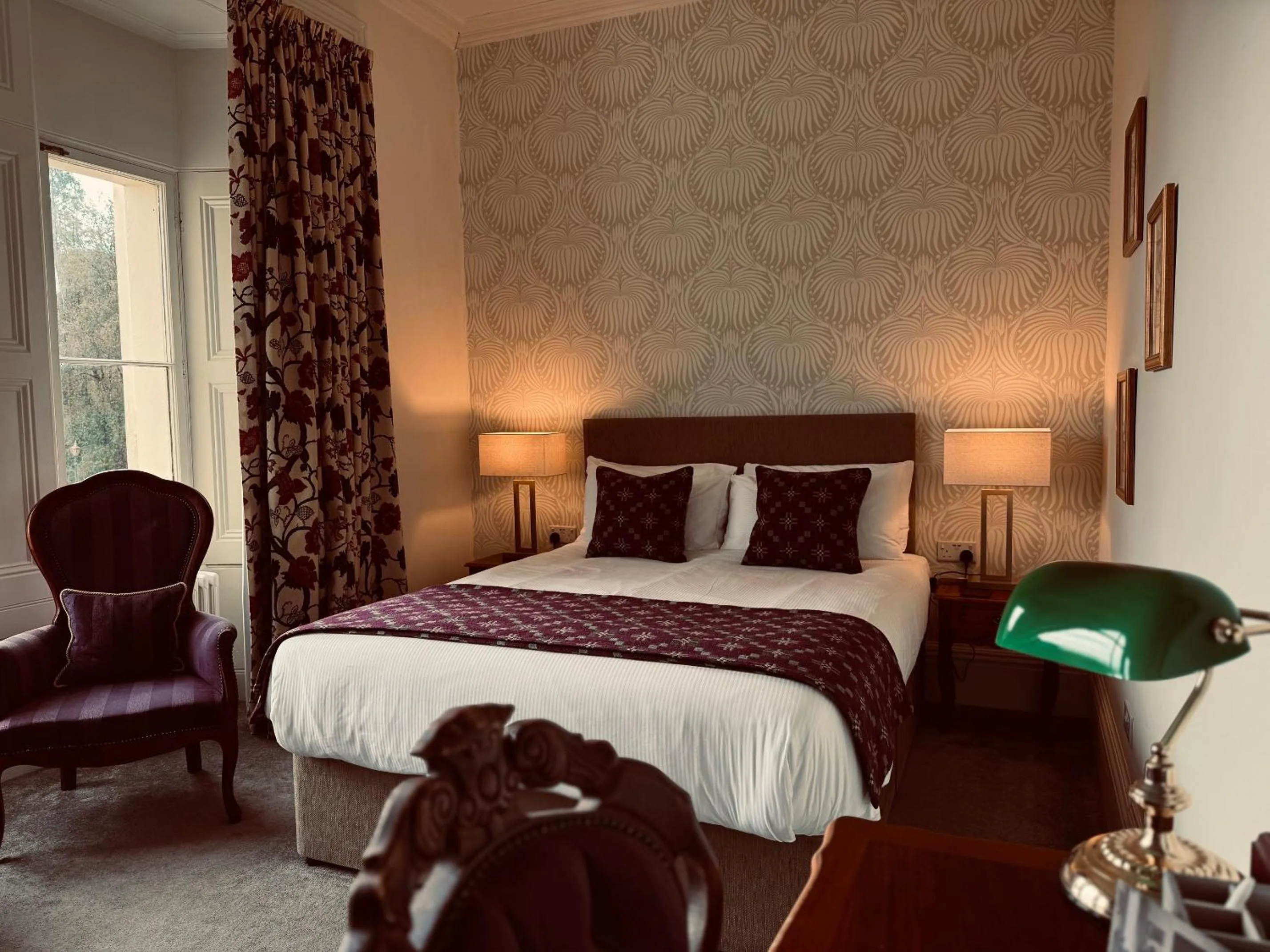 Bed in The Falcondale Country House Hotel