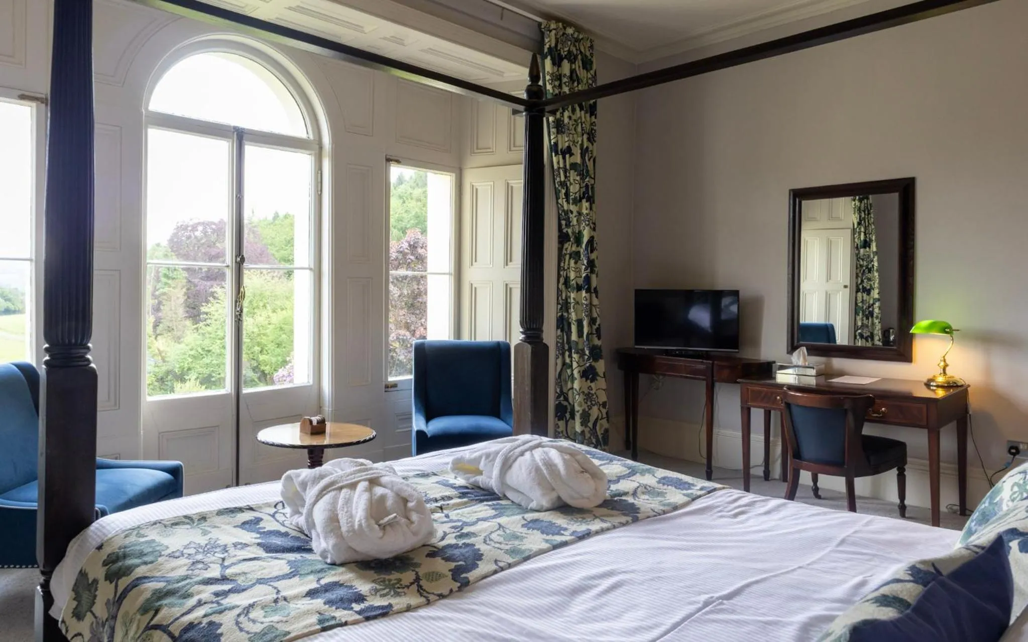 Bed in The Falcondale Country House Hotel