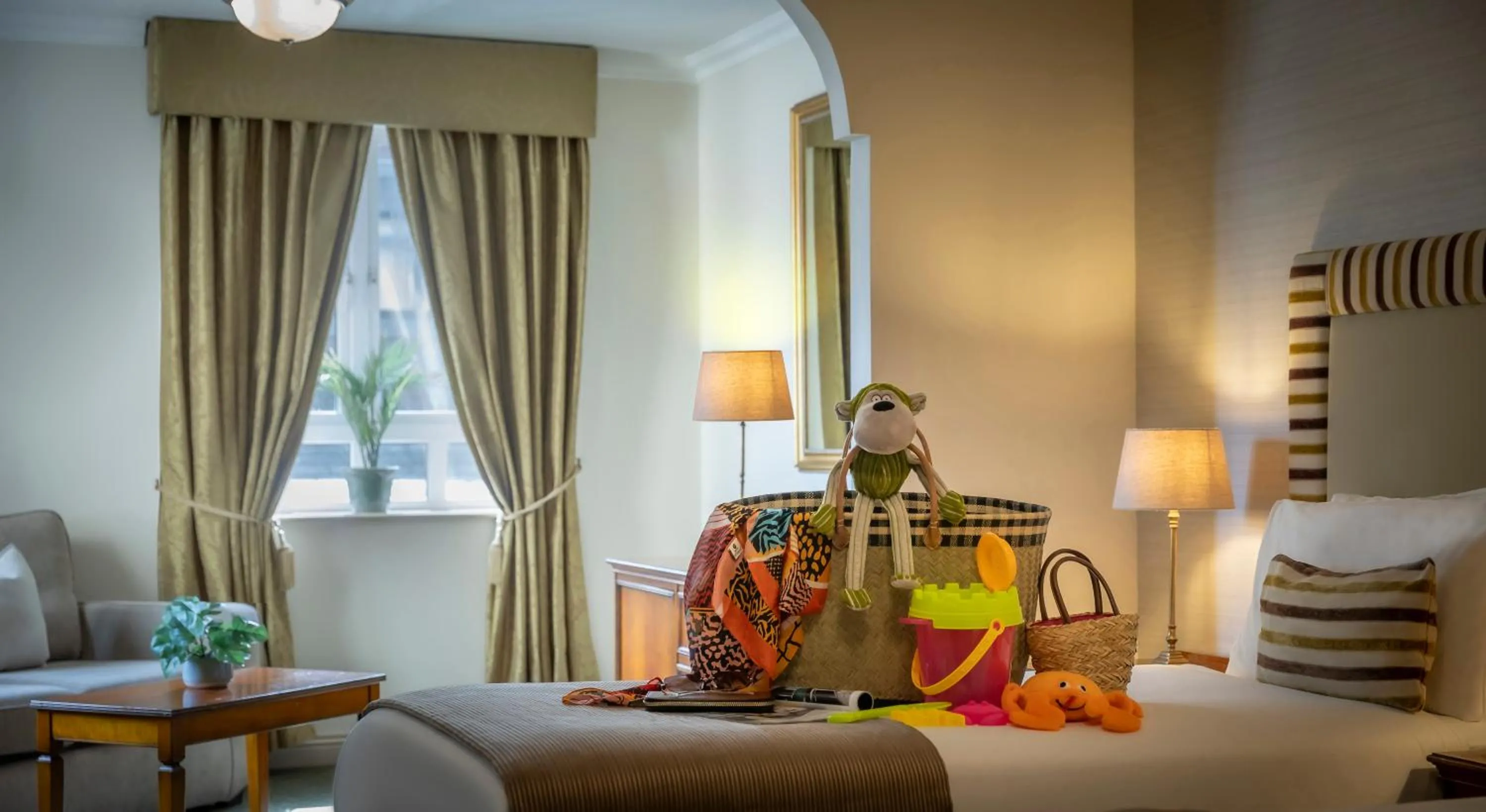 Decorative detail, Bed in Bracken Court Hotel