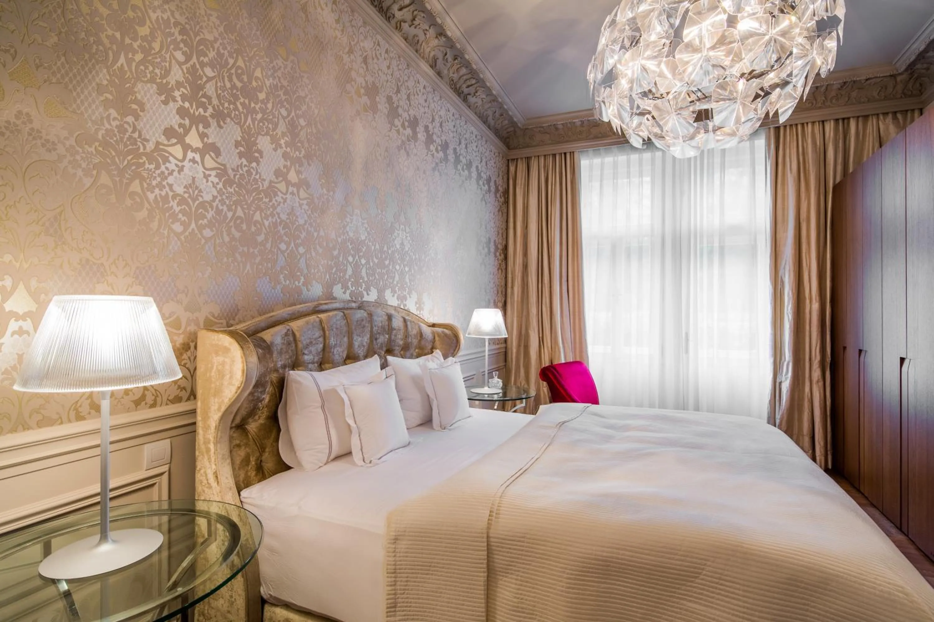 Bed in Rubin Luxury Apartments