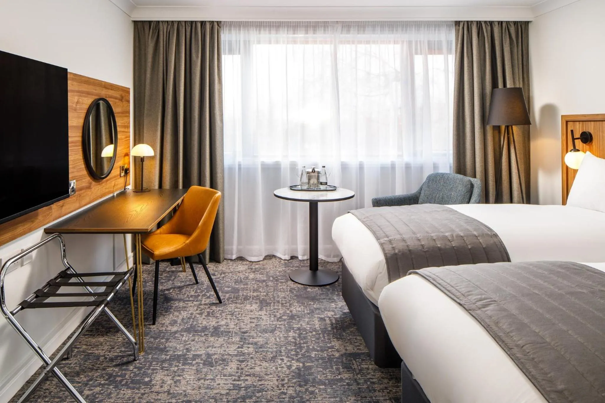 Photo of the whole room, Bed in Crowne Plaza Manchester Airport by IHG