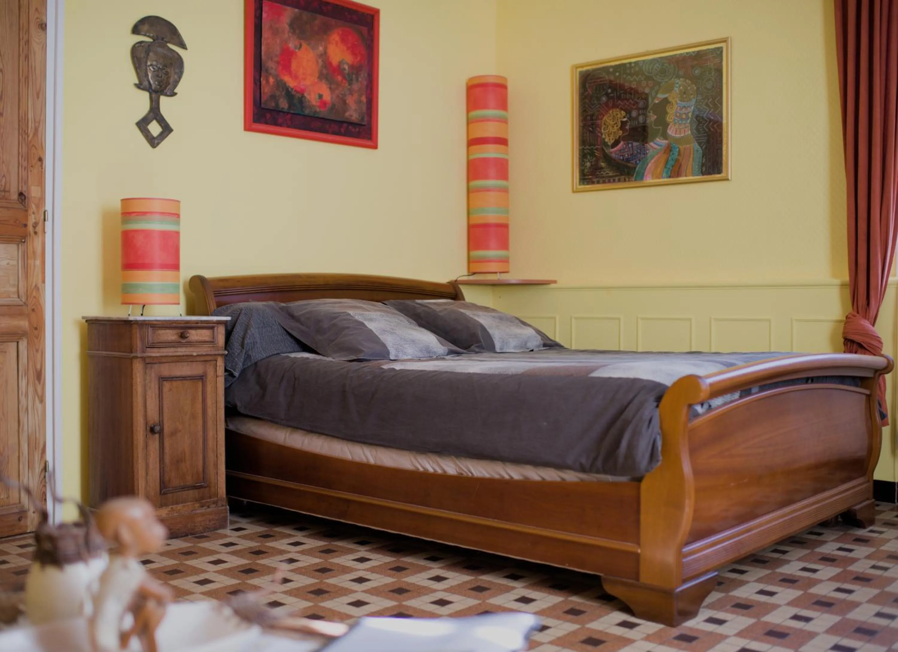 Bedroom, Bed in Le Fer en Cèze