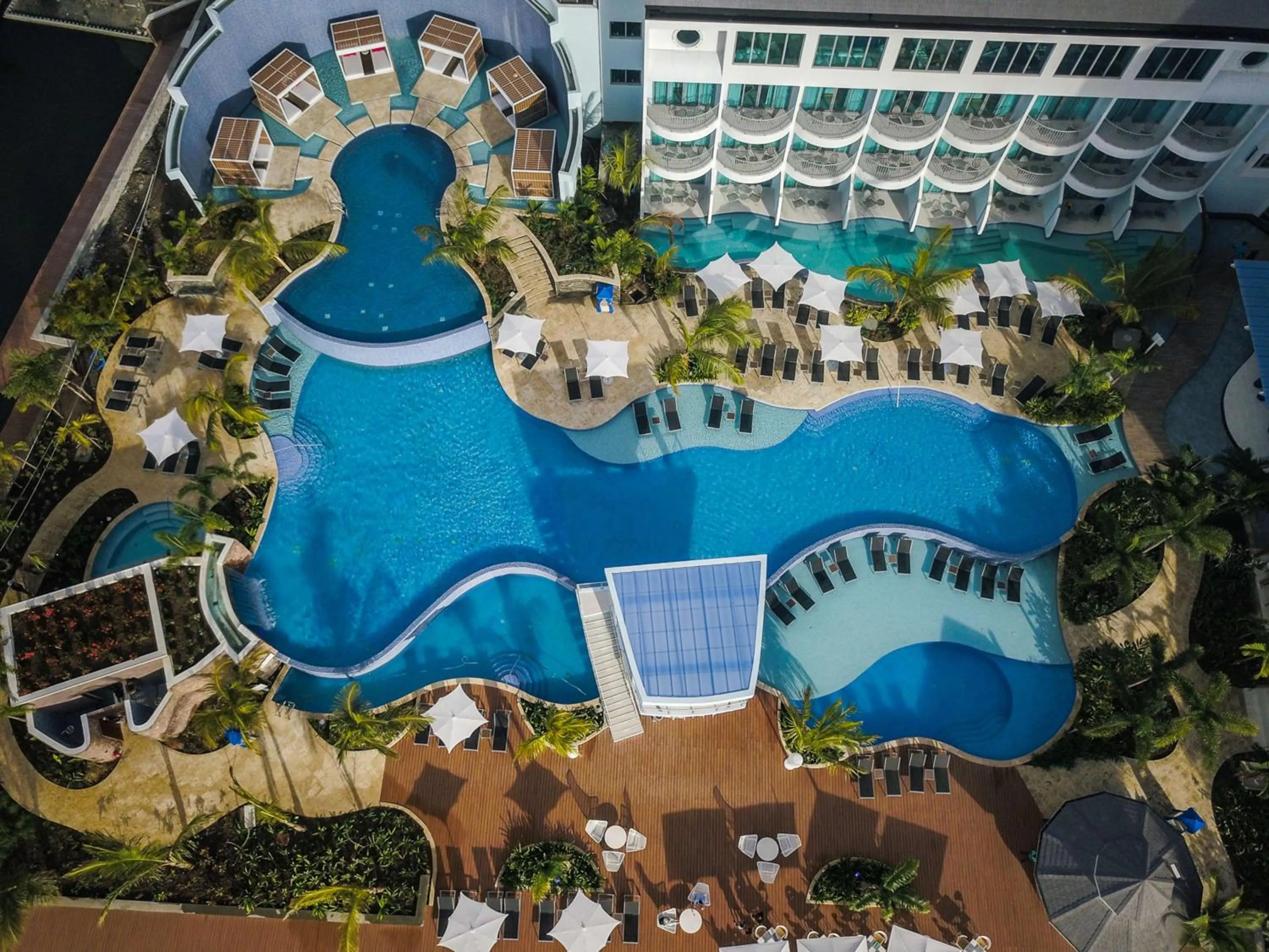 Pool view in Harbor Club St Lucia, Curio Collection by Hilton