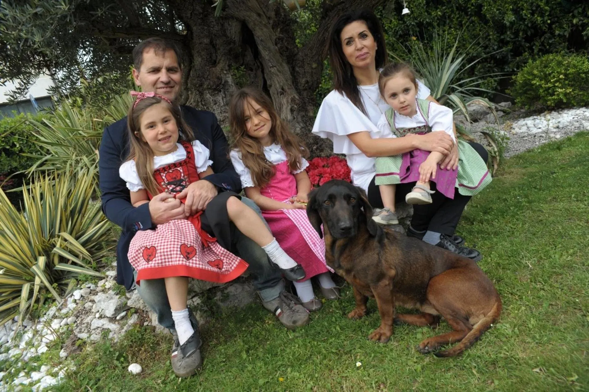 Family in B&Bio Garda Ulivi