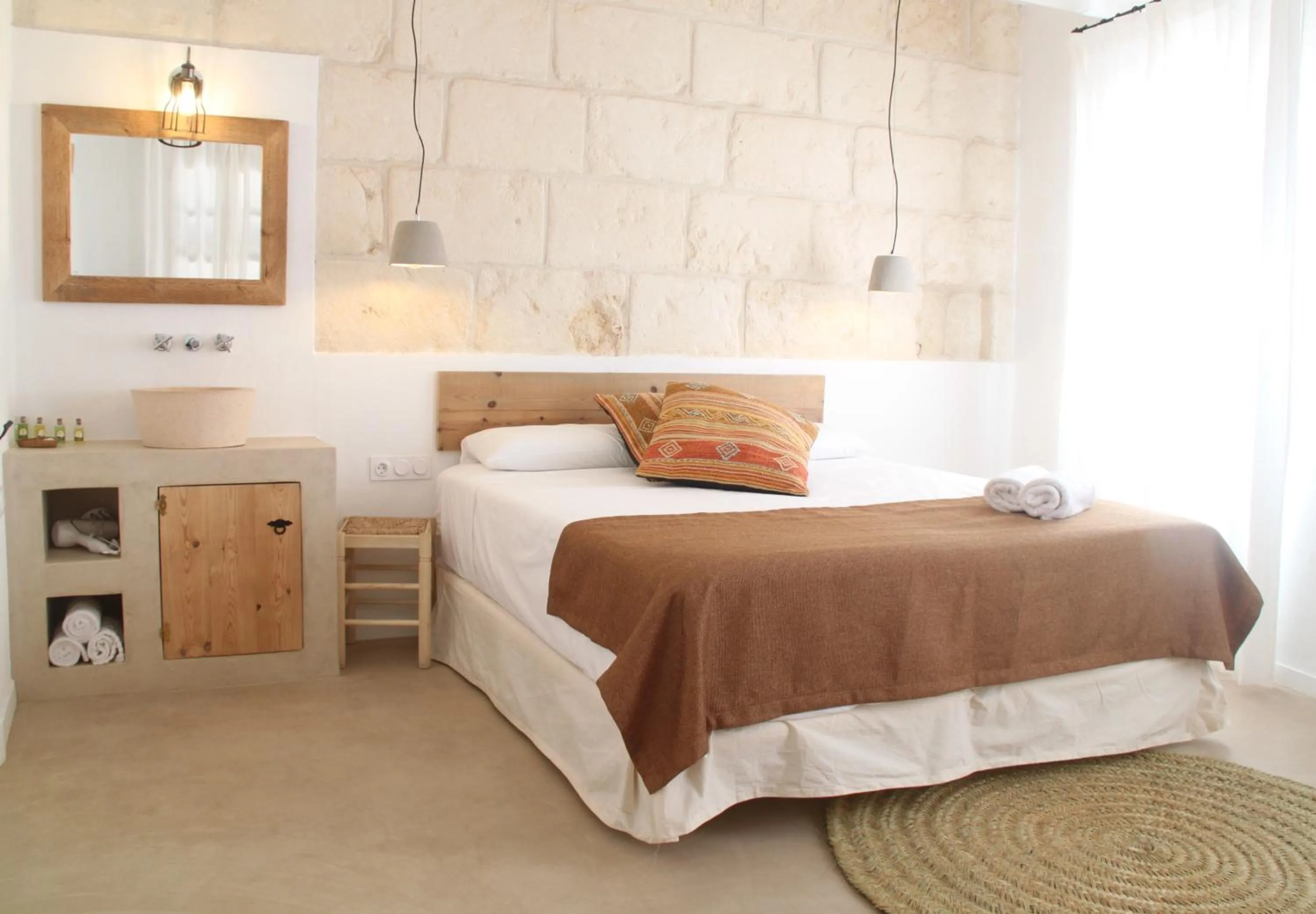 Bed in S'Esparteria Hotel
