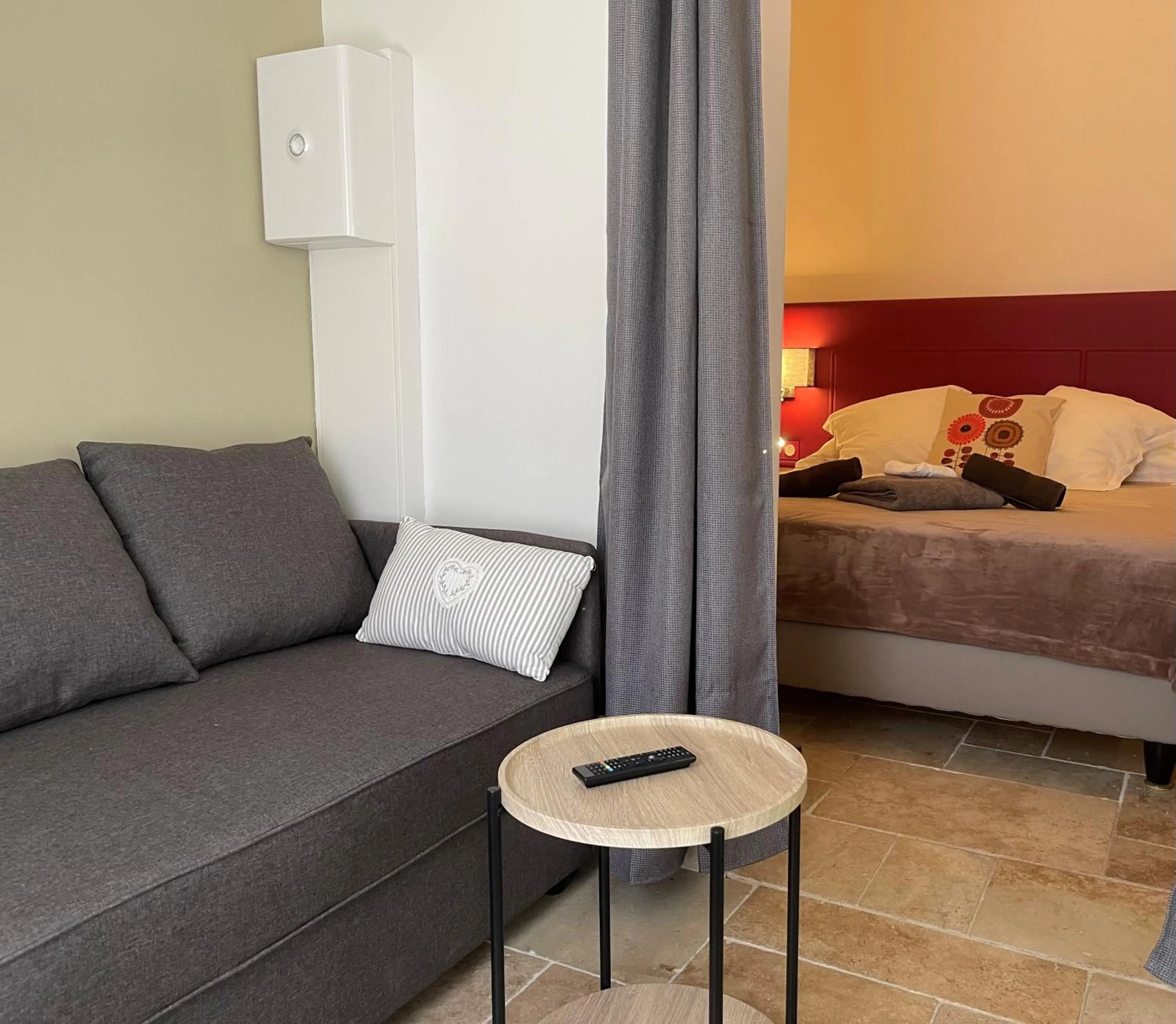 Bed in Logis Hotel Restaurant Le Domaine de la Régalière