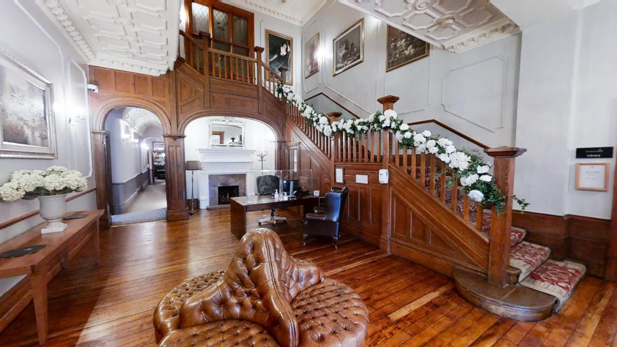 Lobby or reception in Nunsmere Hall Hotel