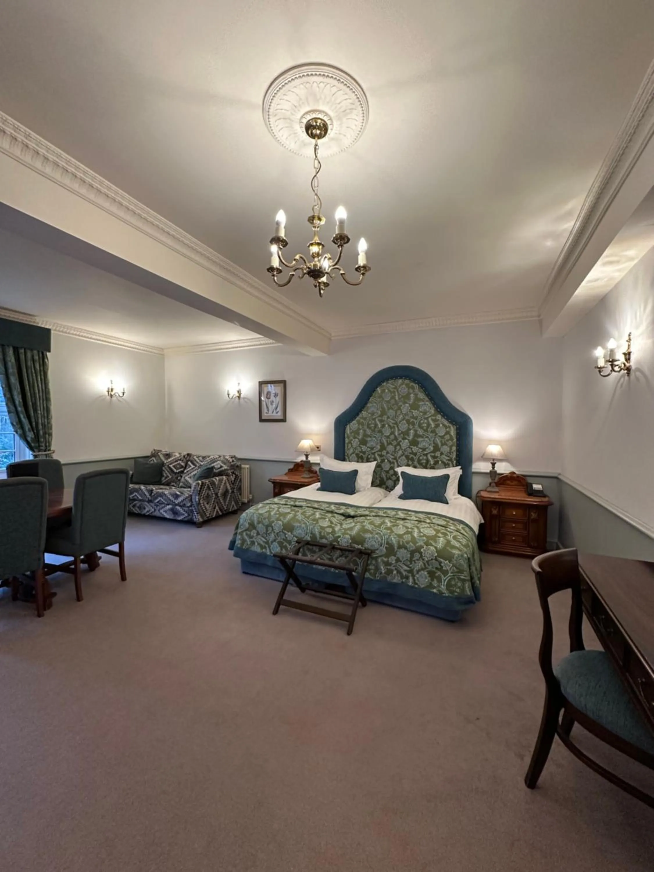 Bed in Nunsmere Hall Hotel