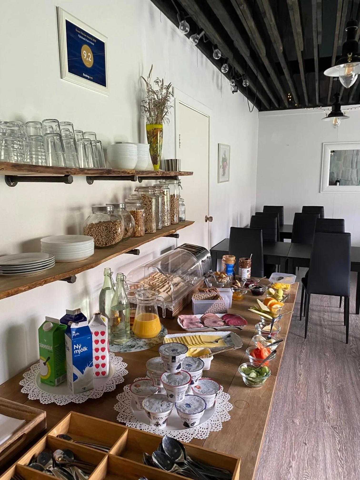 Seating area in Fljótsbakki Hotel