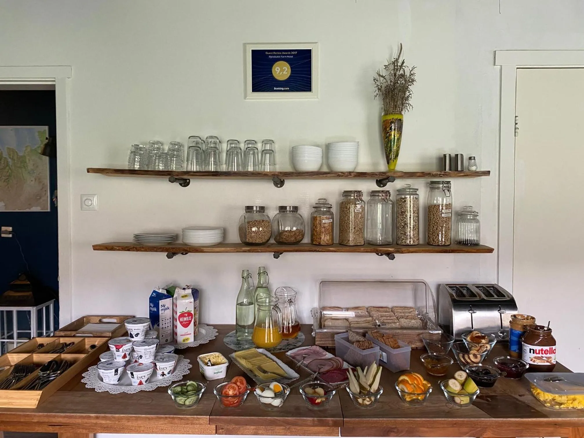 Breakfast in Fljótsbakki Hotel