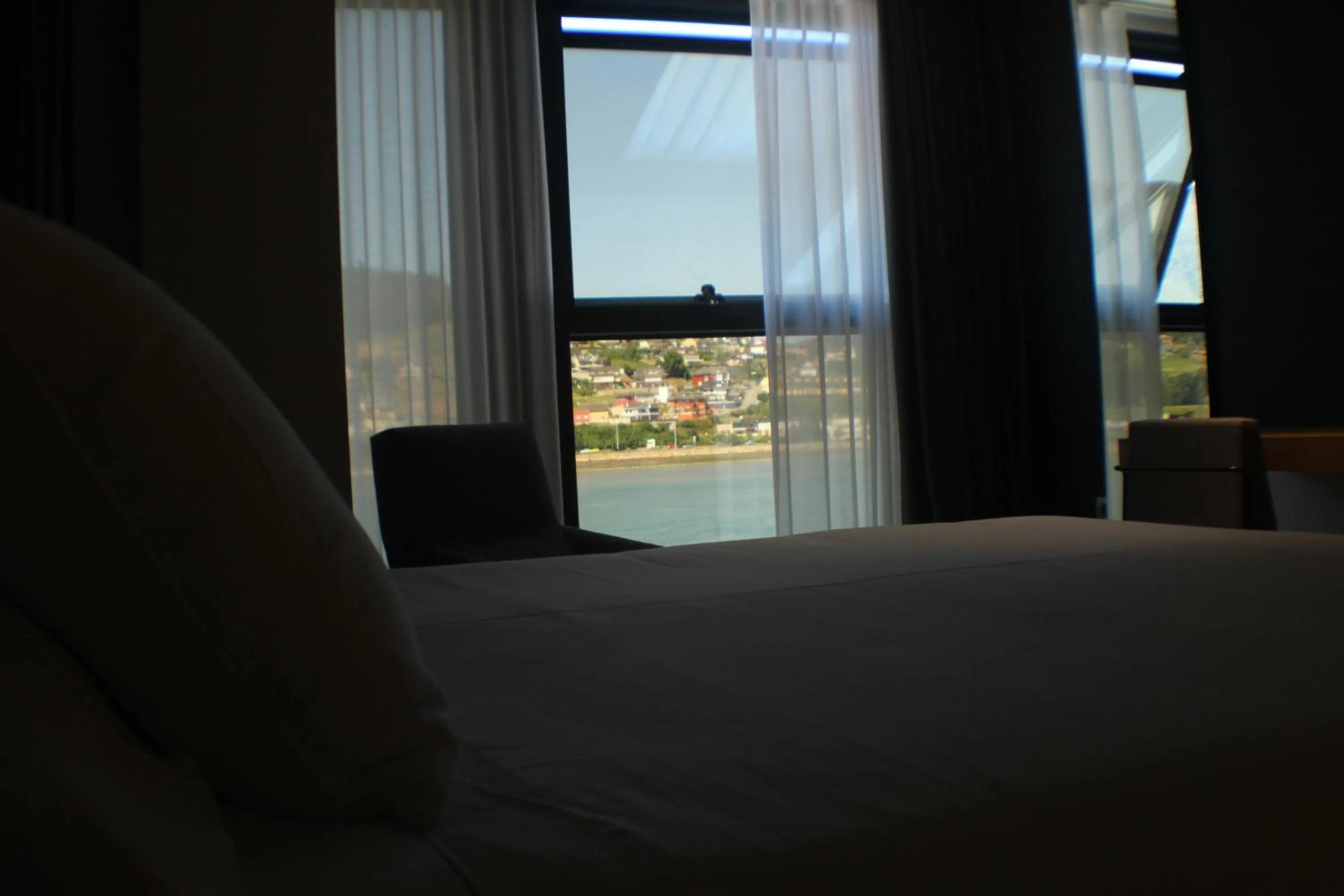 Bed in Hotel U Viveiro