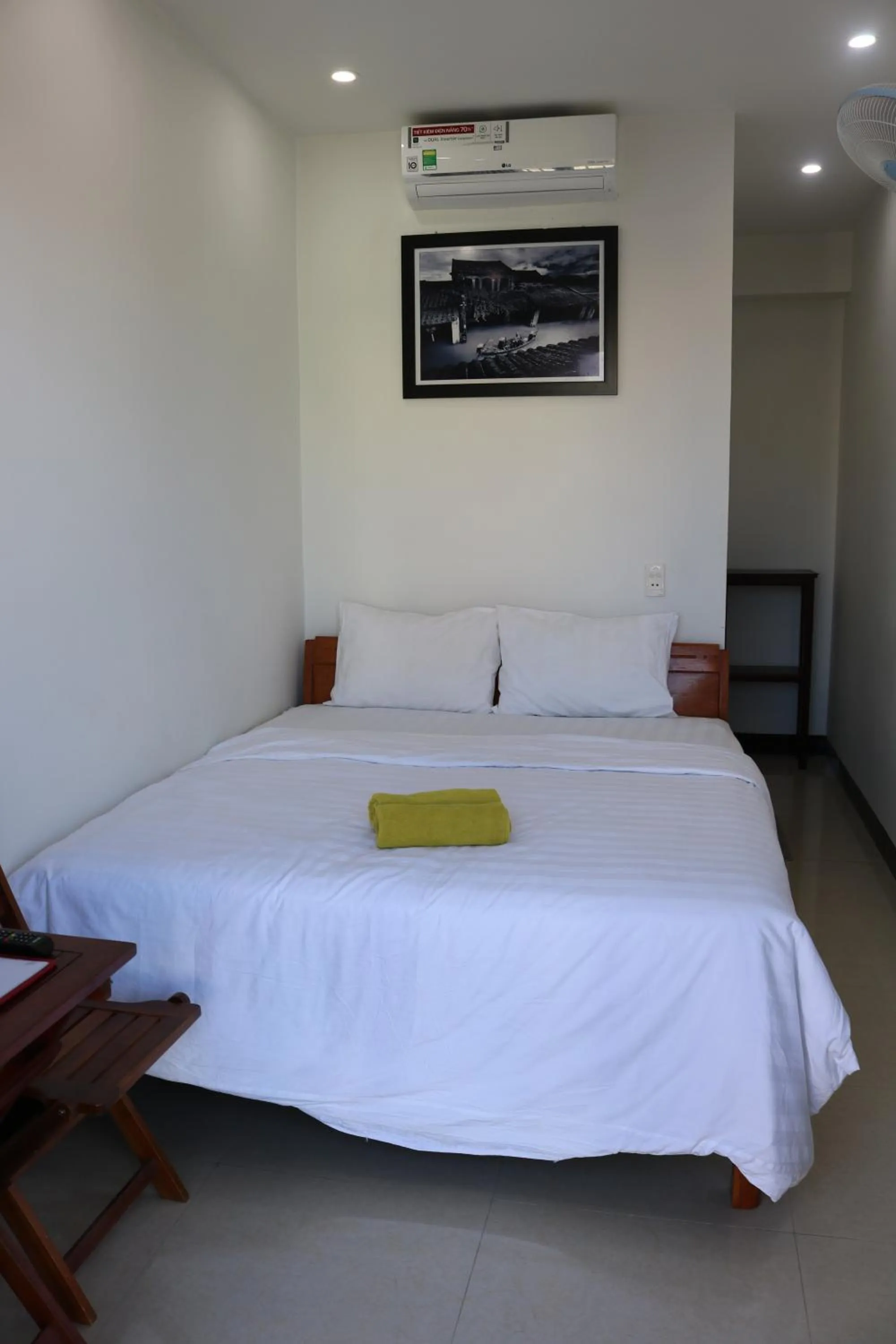 Bed in Green garden house