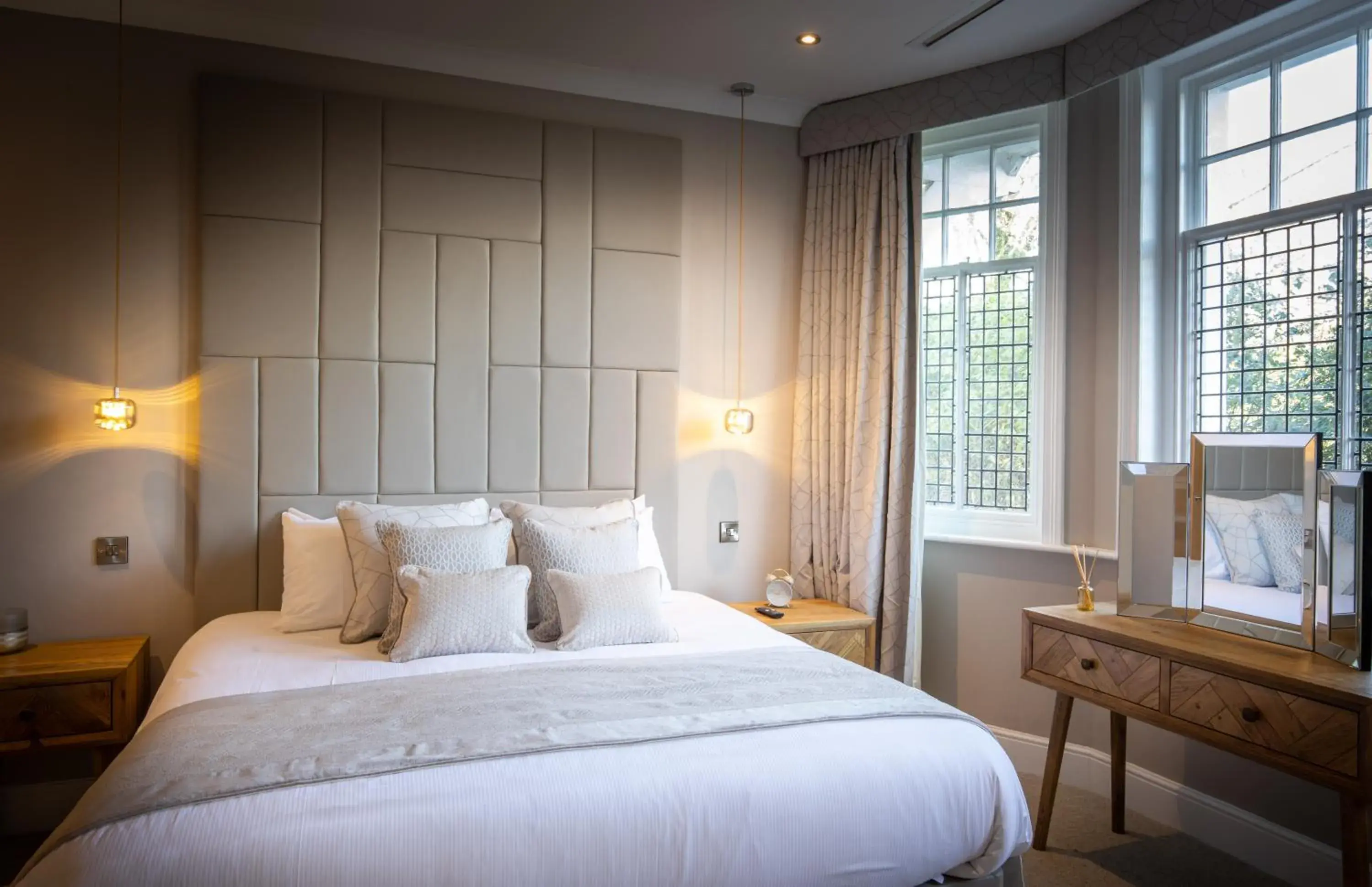 Bed in Rowton Hall Hotel and Spa Bed in Rowton Hall Hotel and Spa