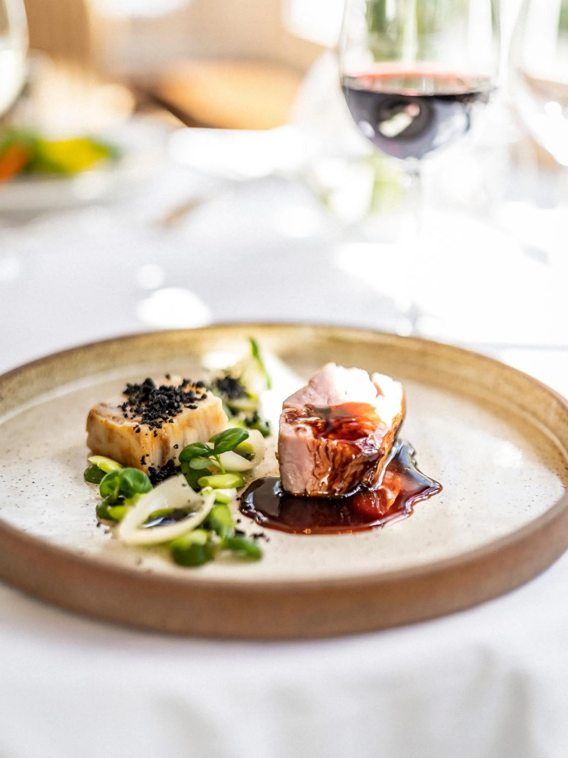 Food close-up in Rowton Hall Hotel and Spa