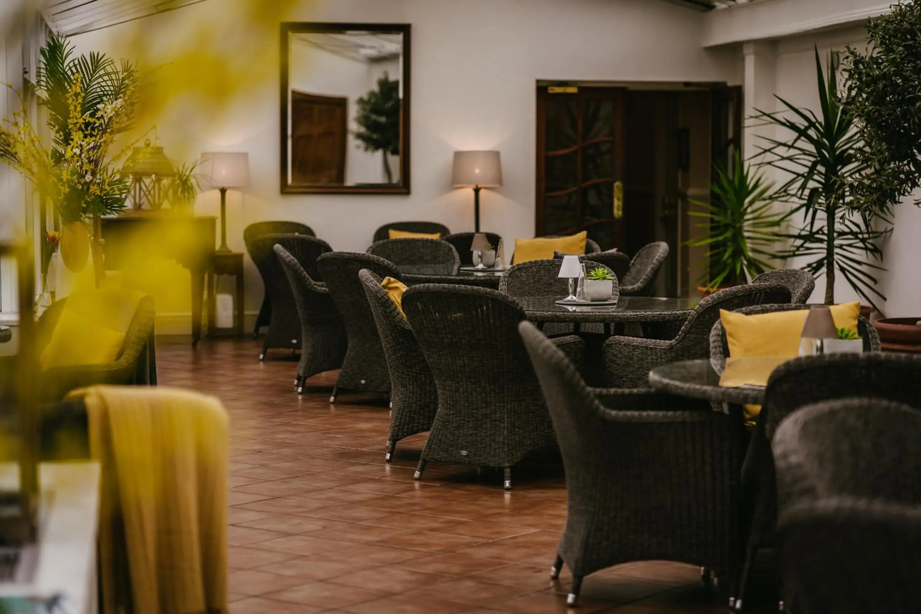 Lounge or bar in Rowton Hall Hotel and Spa Lounge or bar in Rowton Hall Hotel and Spa
