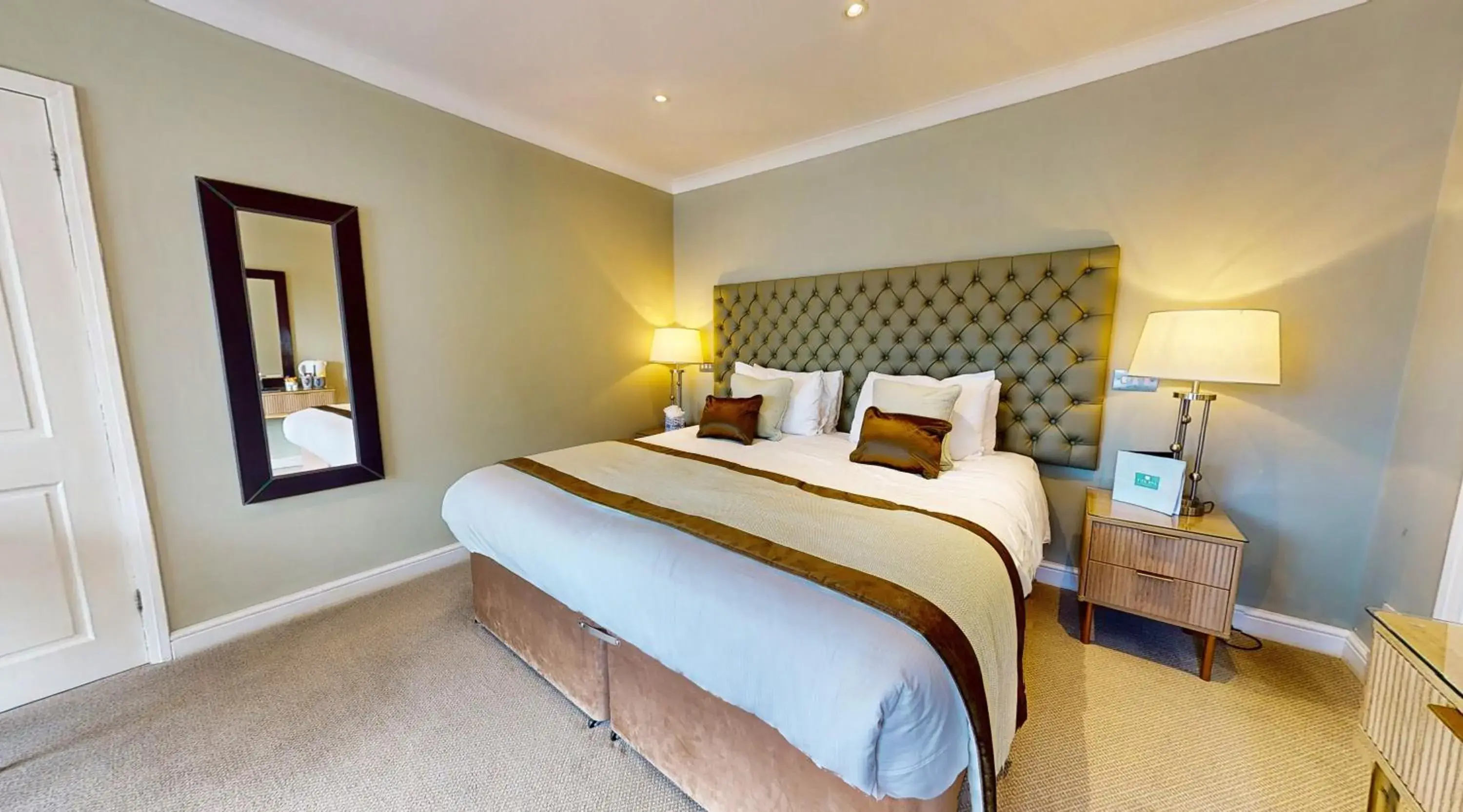 Bed in Rowton Hall Hotel and Spa Bed in Rowton Hall Hotel and Spa