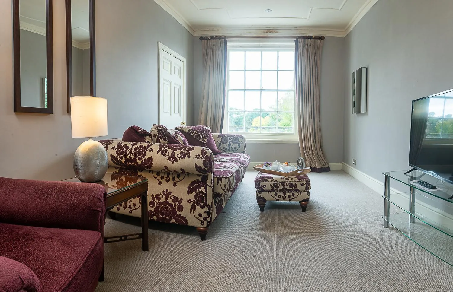 Seating area in Rowton Hall Hotel and Spa