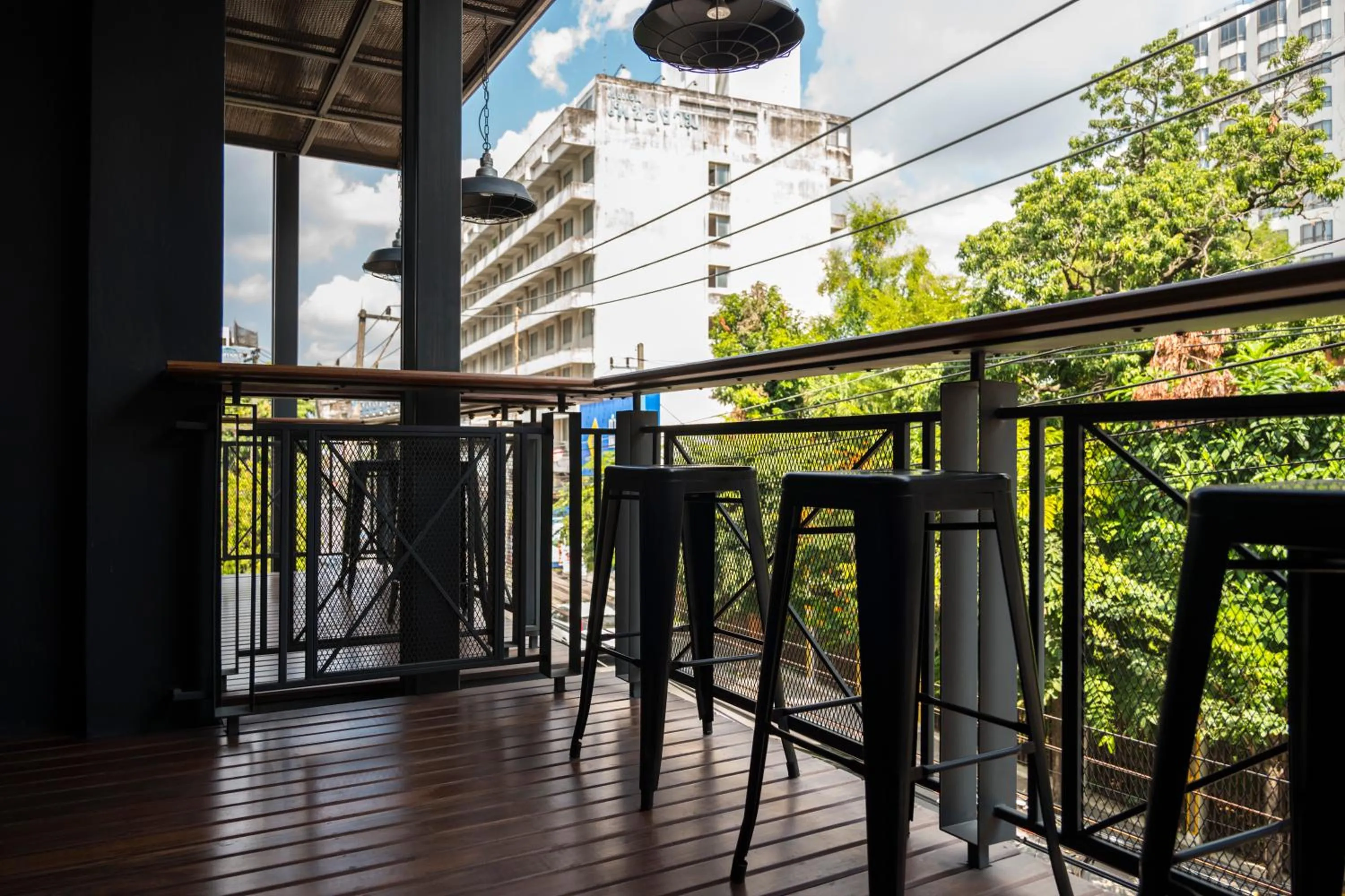 Patio in Iron32 Hotel