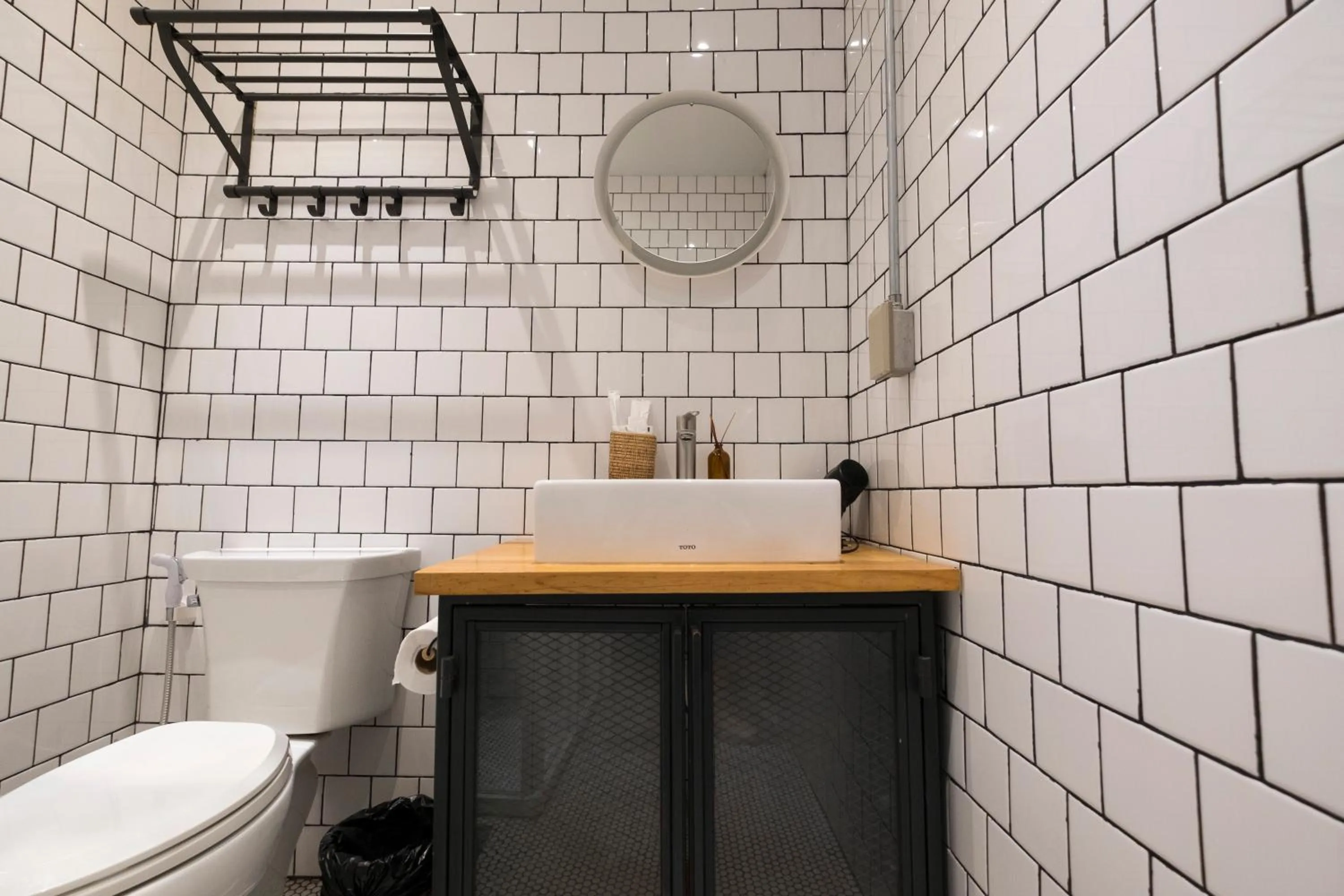 Bathroom in Iron32 Hotel