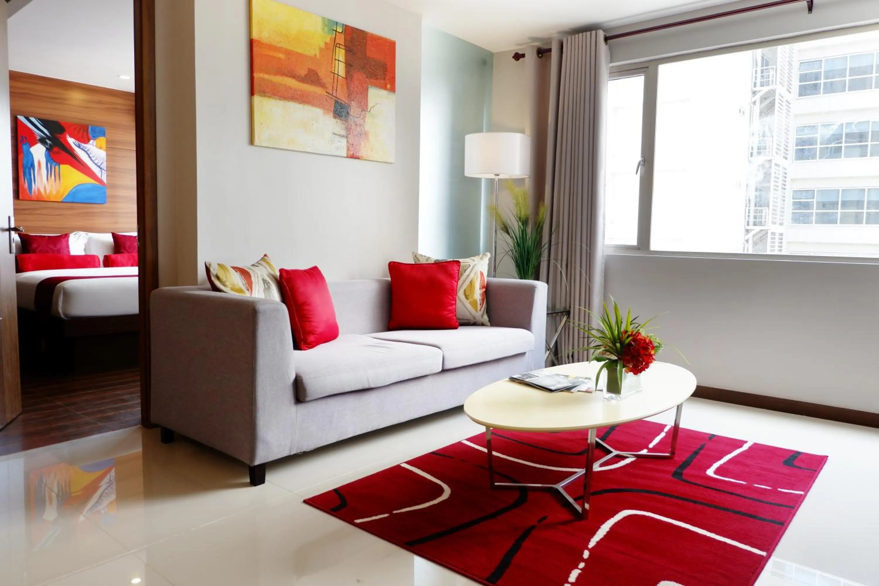 Living room in Valero Grand Suites by Swiss-Belhotel