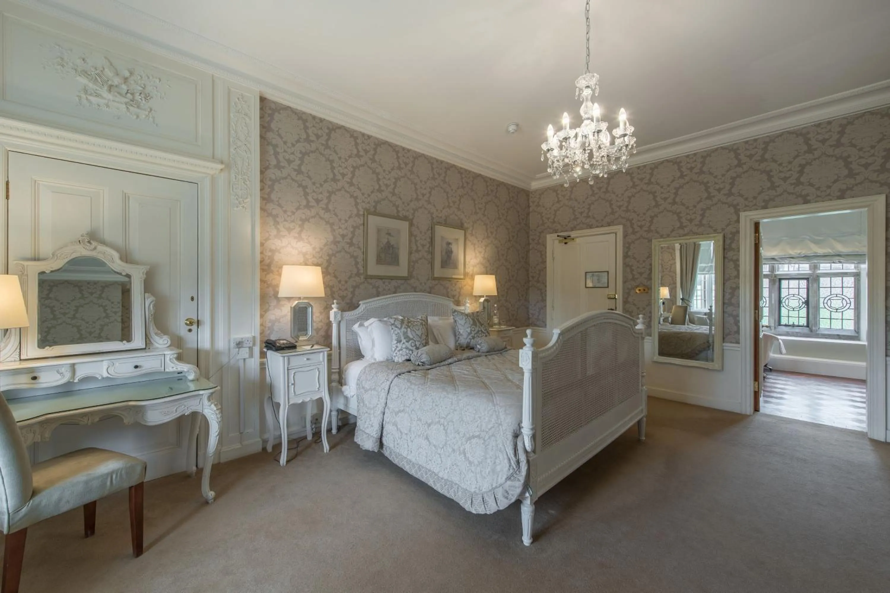 Bedroom, Bed in Rushton Hall Hotel and Spa
