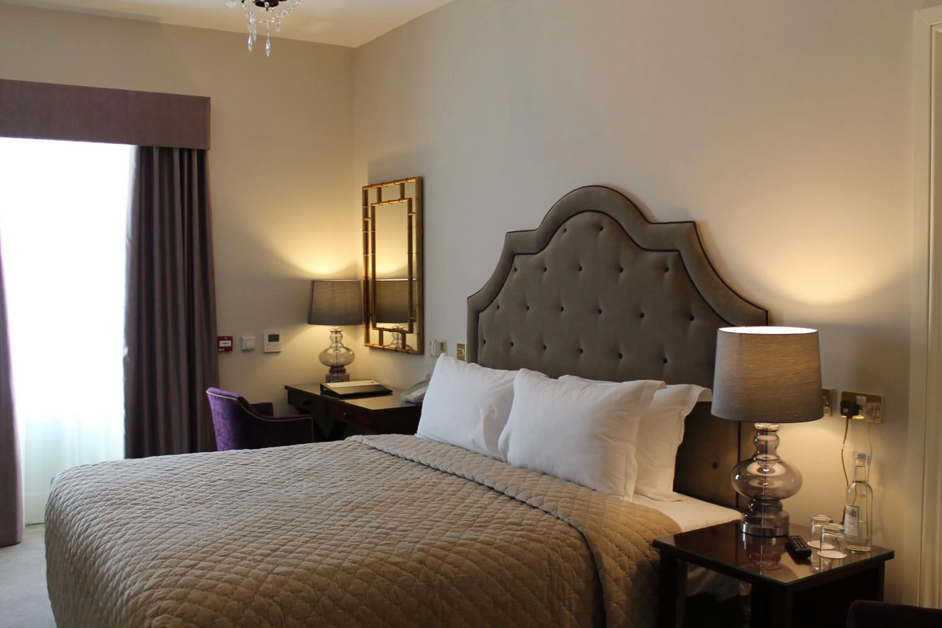 Bed in Rushton Hall Hotel and Spa