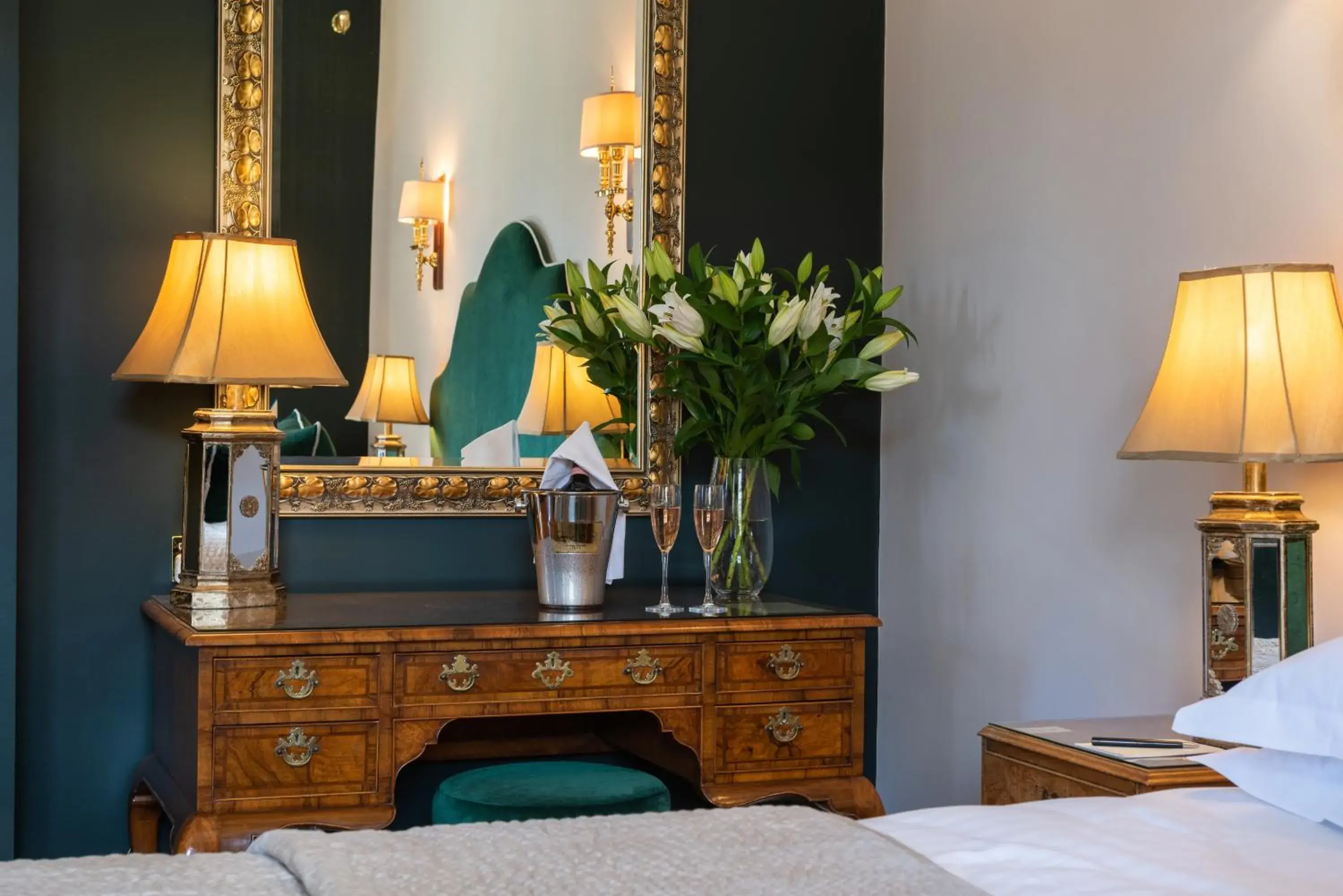 Bed in Rushton Hall Hotel and Spa Bed in Rushton Hall Hotel and Spa