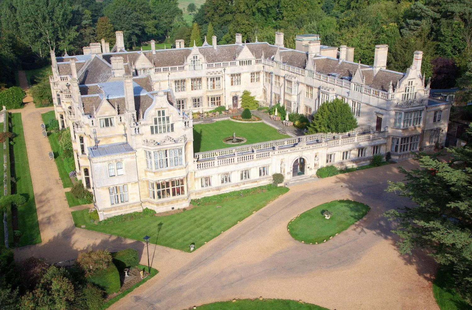 Bird's eye view in Rushton Hall Hotel and Spa