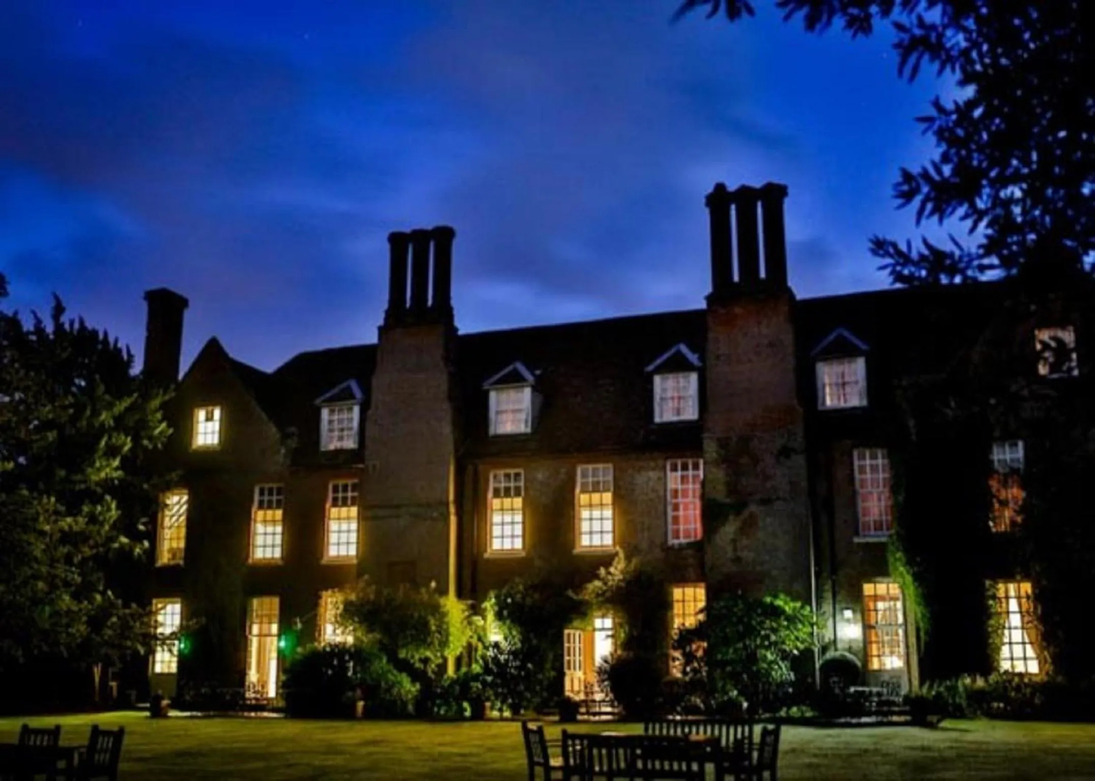 Facade/entrance in Hintlesham Hall Hotel