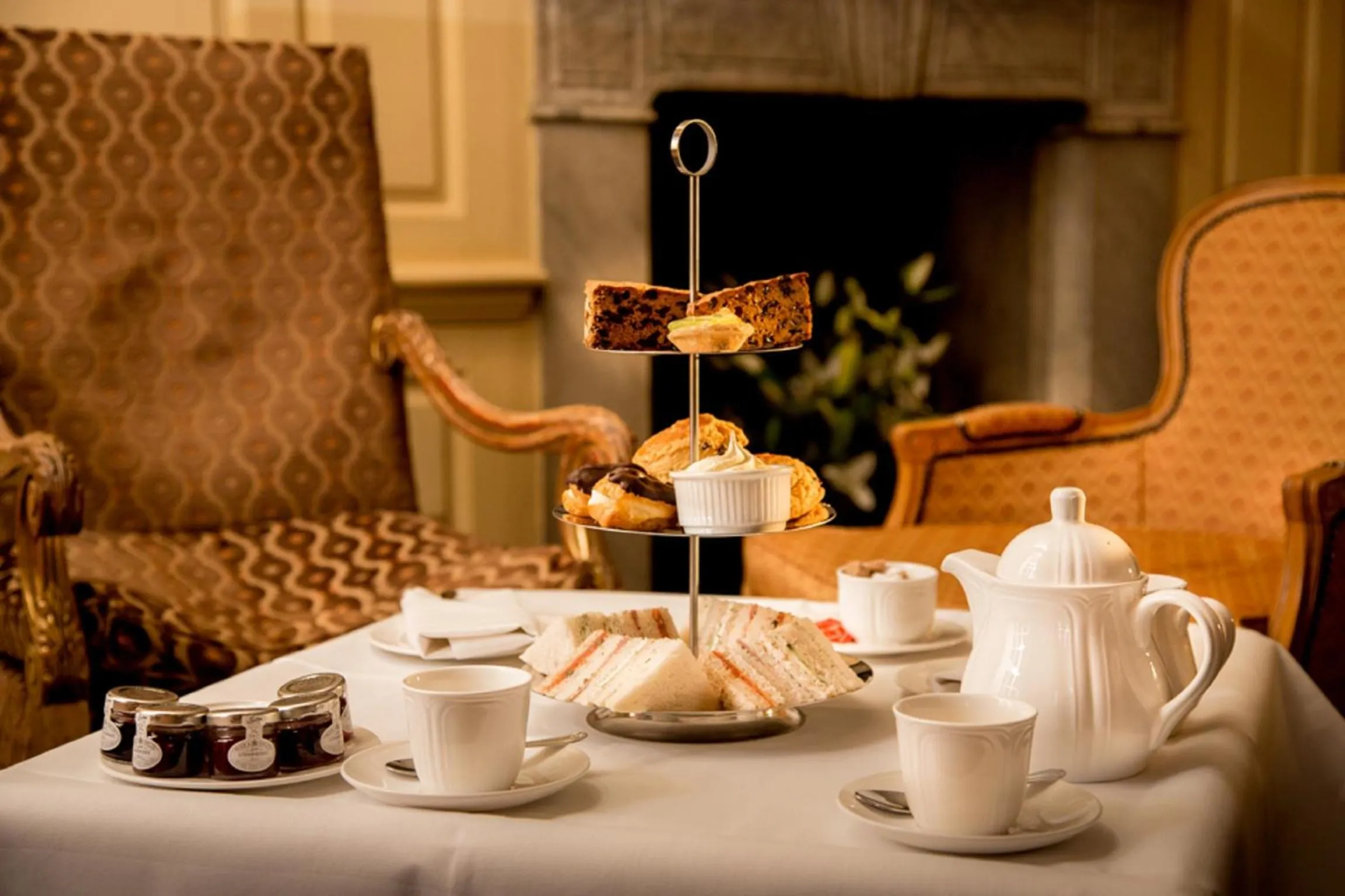 Food close-up in Hintlesham Hall Hotel