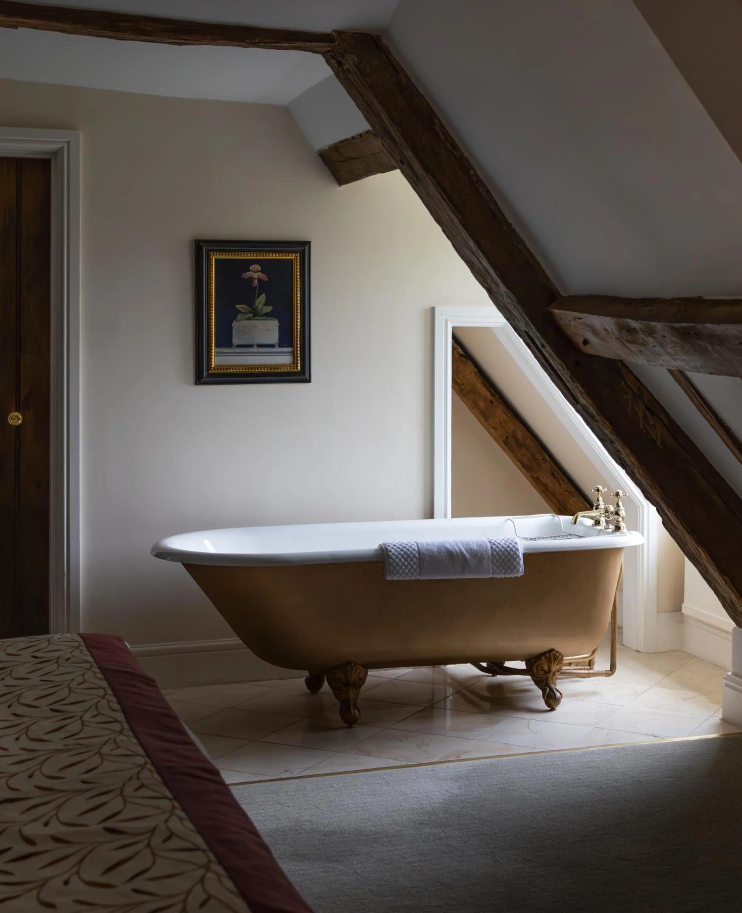 Bedroom, Bed in Hintlesham Hall Hotel