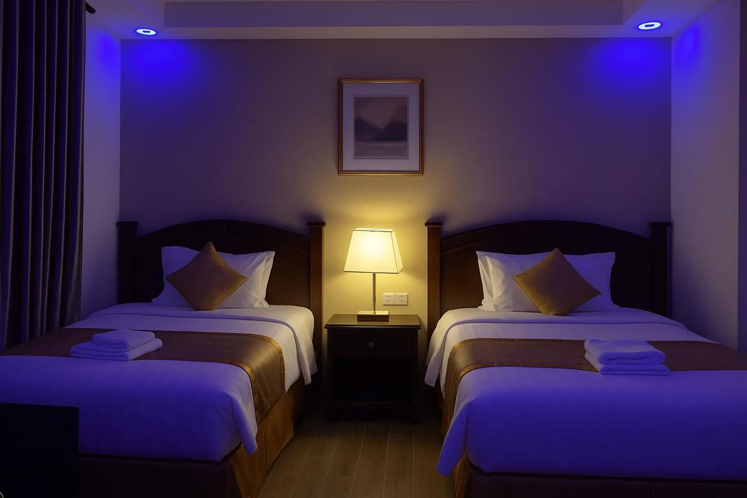 Bed in Aljamal Hotel